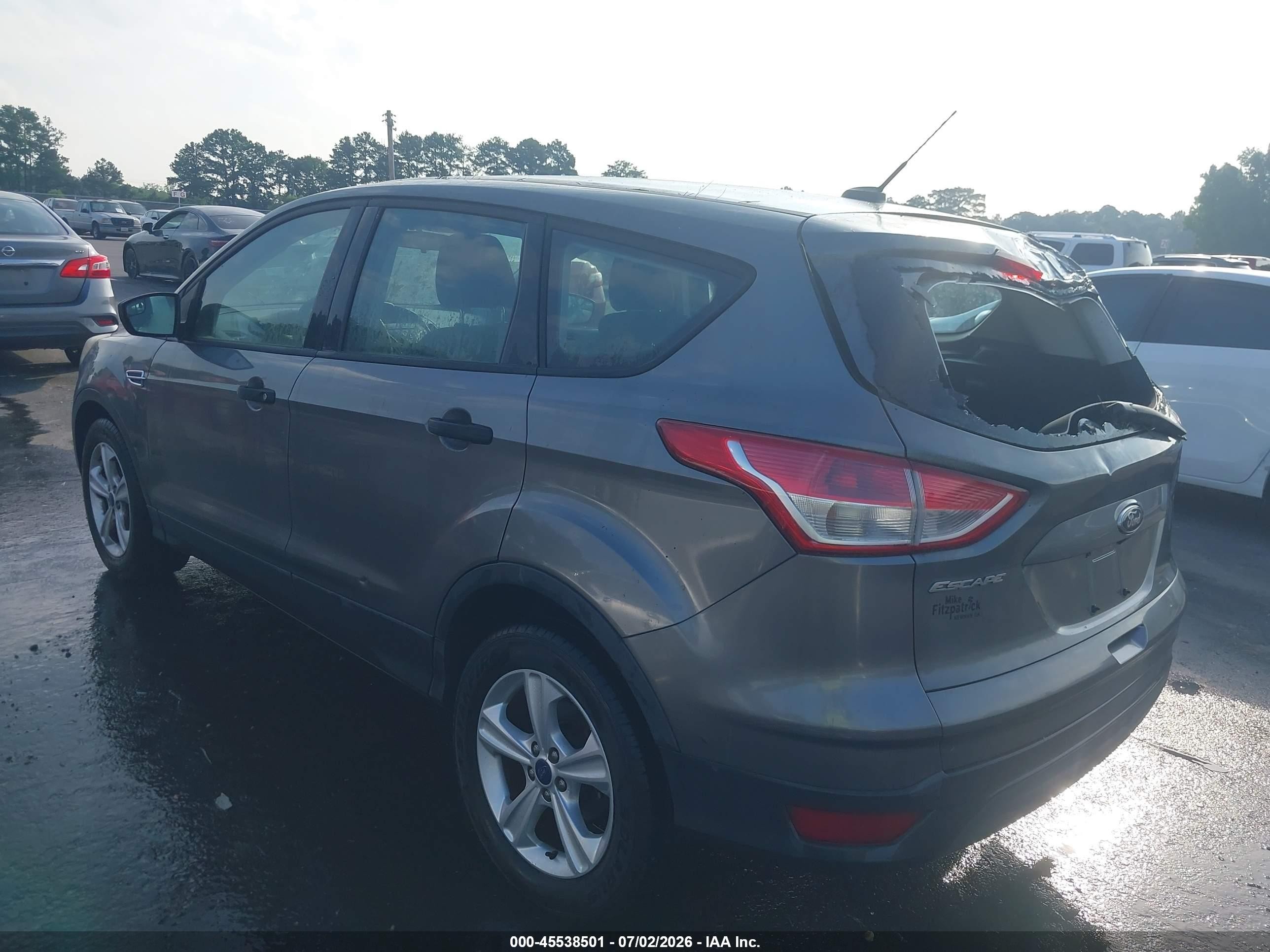 2014 Ford Escape S Серый vin: 1FMCU0F76EUD91639