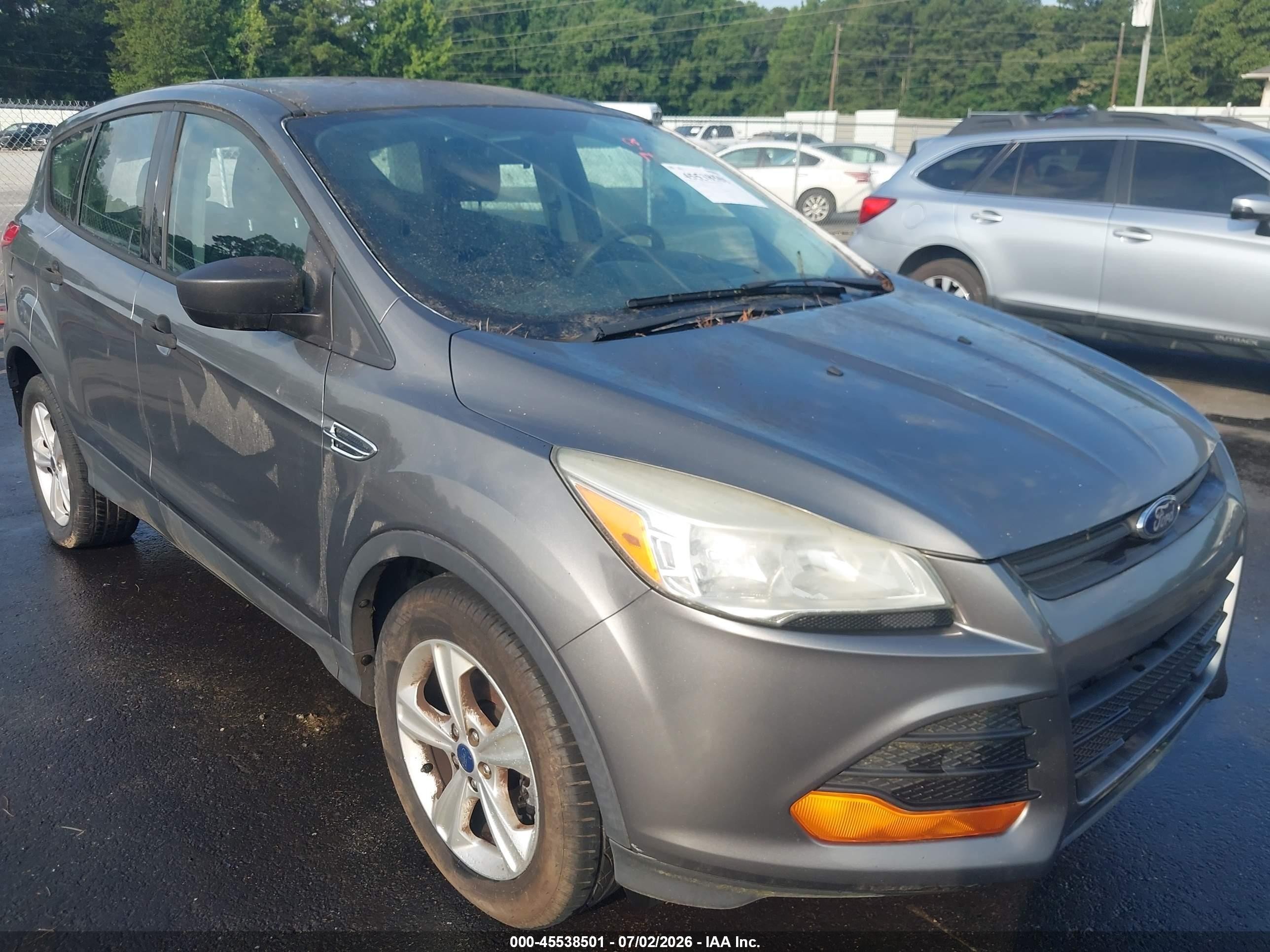 2014 Ford Escape S Серый vin: 1FMCU0F76EUD91639