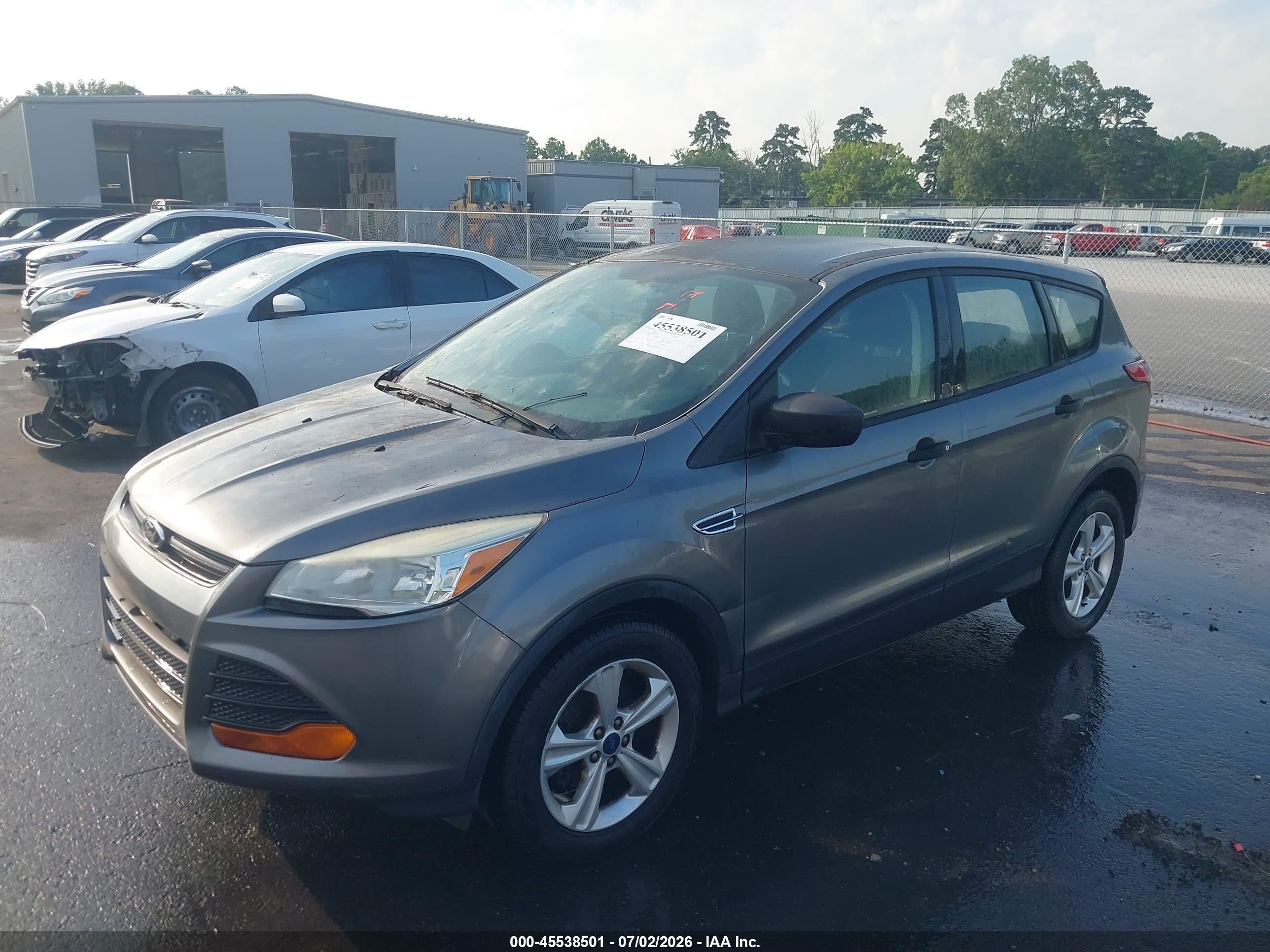 2014 Ford Escape S Серый vin: 1FMCU0F76EUD91639