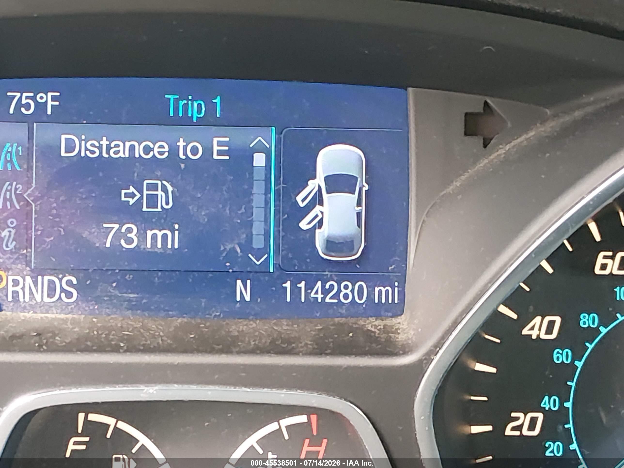 2014 Ford Escape S Серый vin: 1FMCU0F76EUD91639