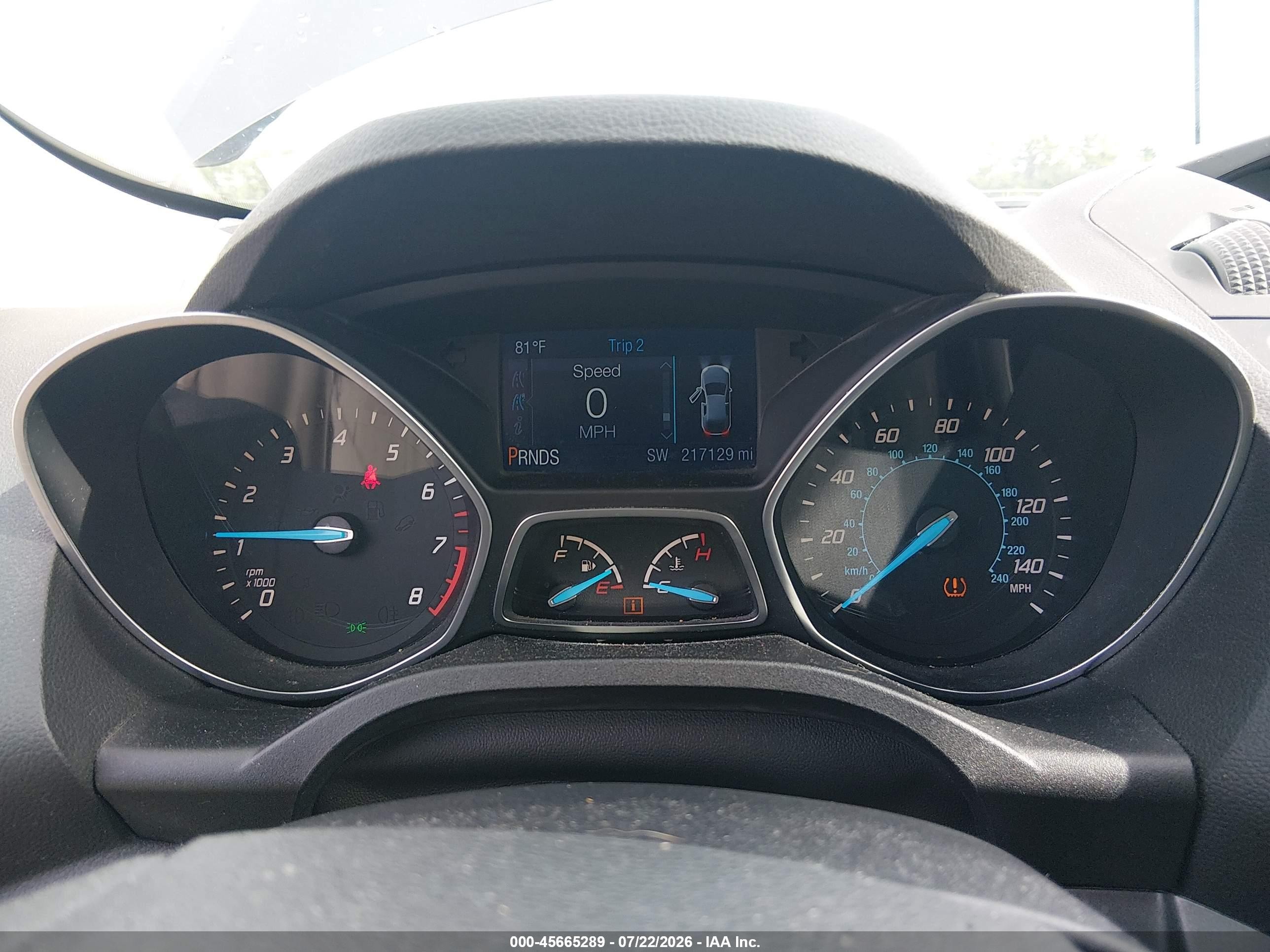 2015 Ford Escape S Серый vin: 1FMCU0F76FUA14505