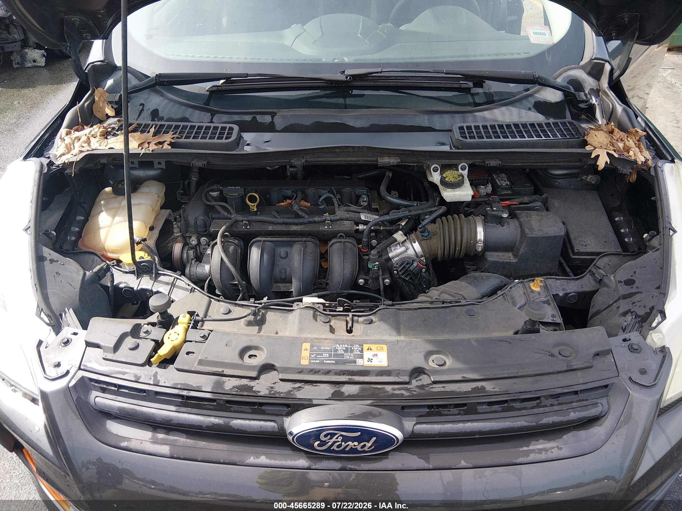 2015 Ford Escape S Серый vin: 1FMCU0F76FUA14505