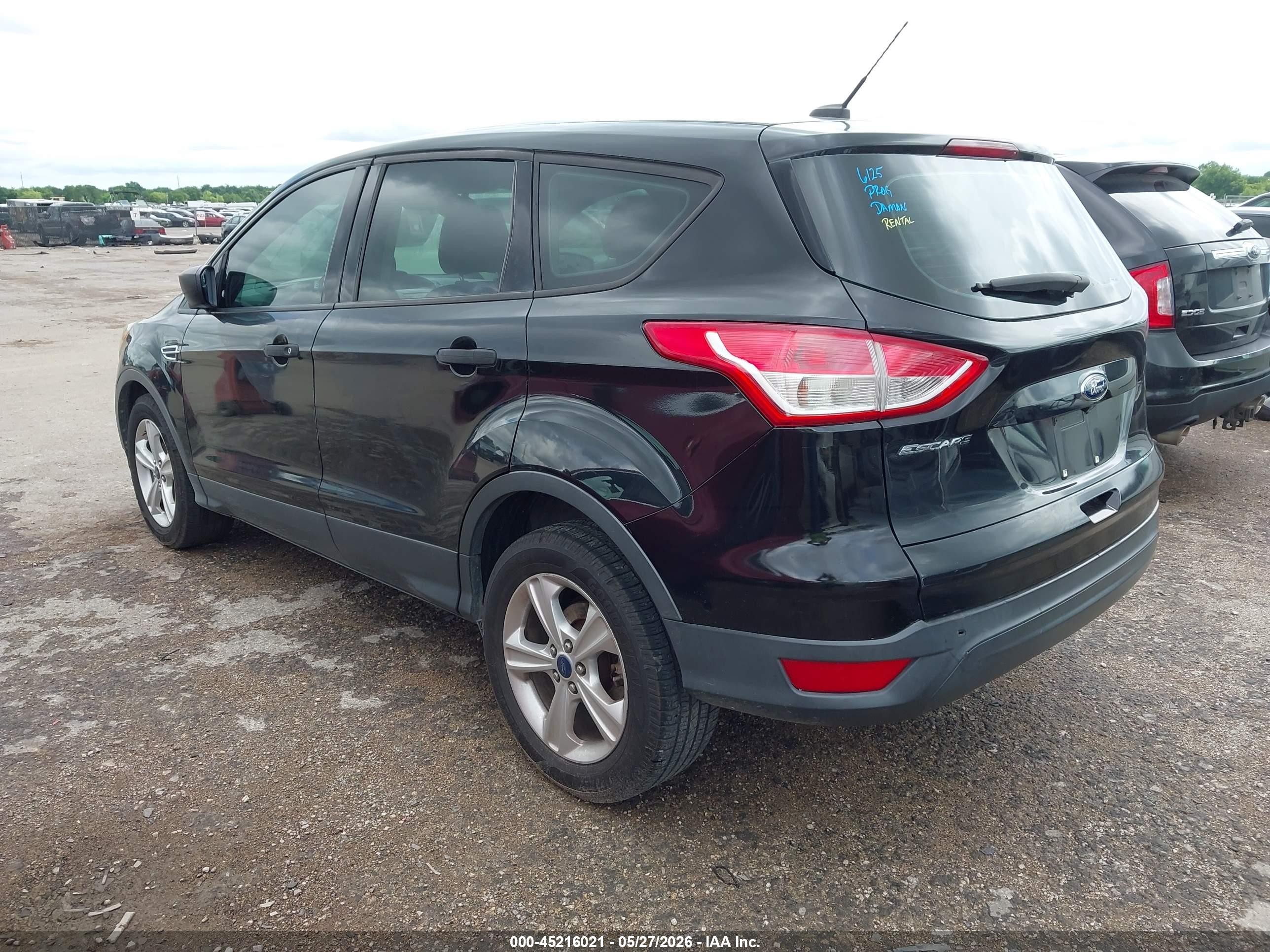 2015 Ford Escape S Black vin: 1FMCU0F76FUB05001