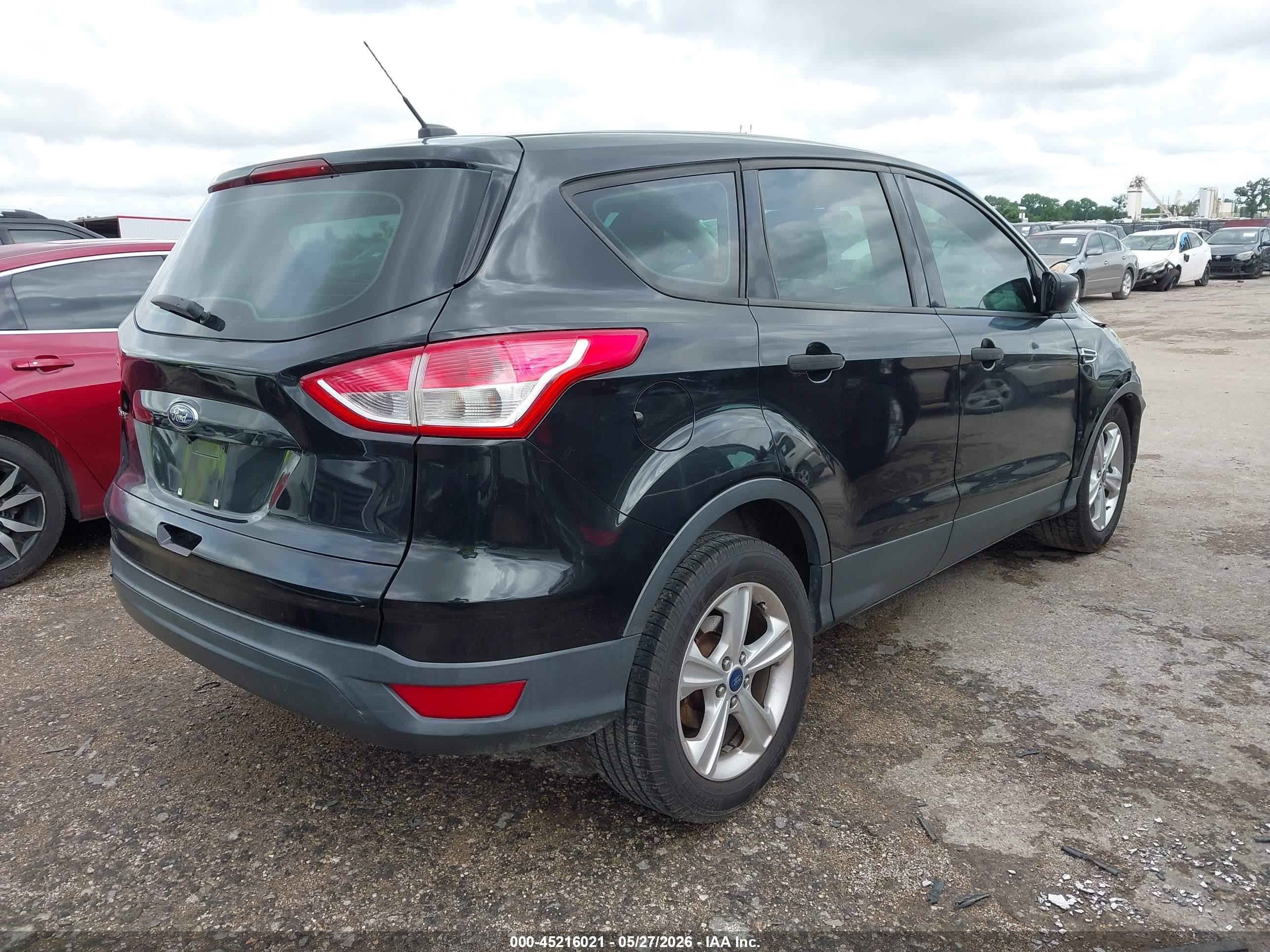 2015 Ford Escape S Black vin: 1FMCU0F76FUB05001