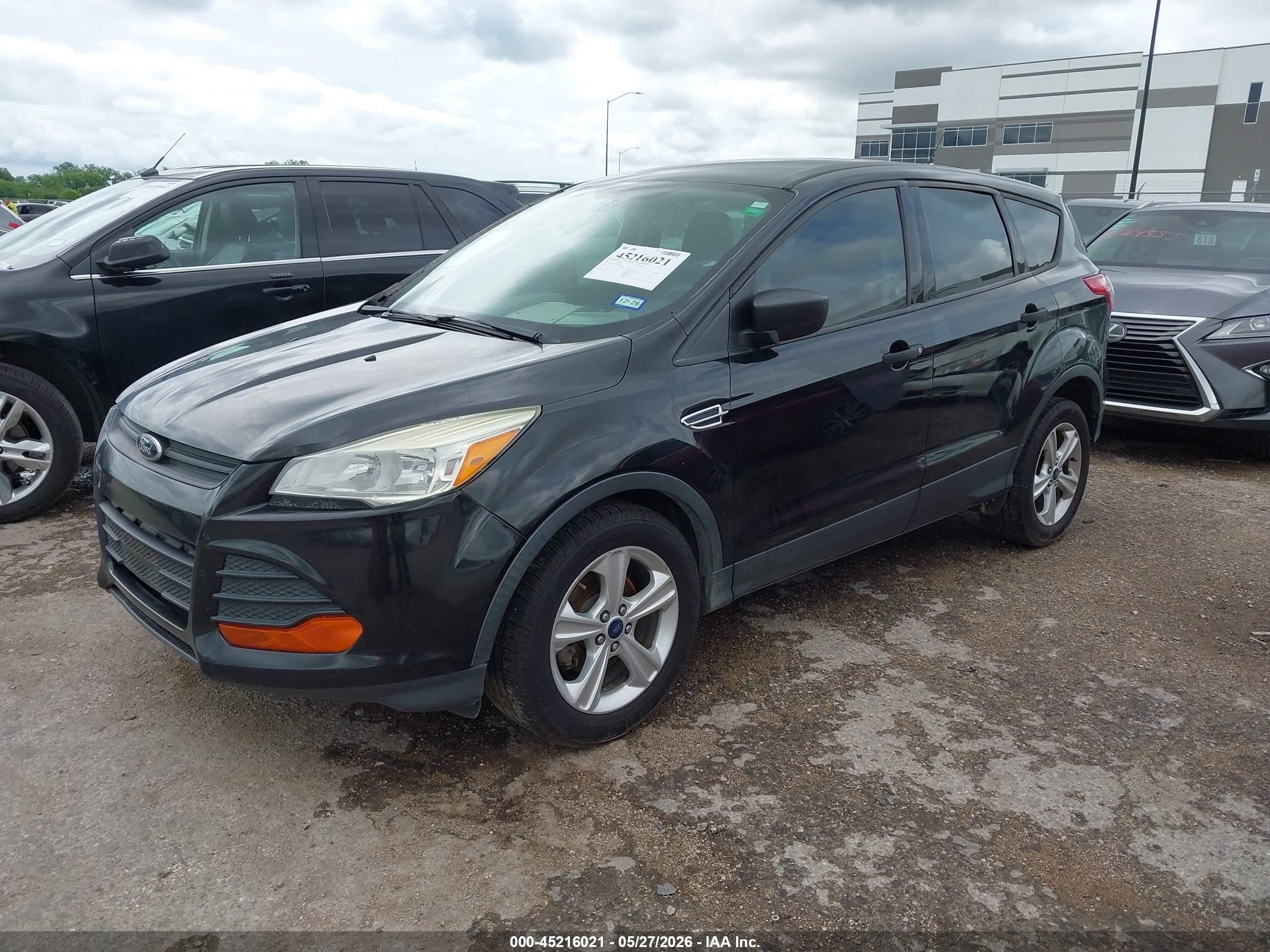 2015 Ford Escape S Black vin: 1FMCU0F76FUB05001