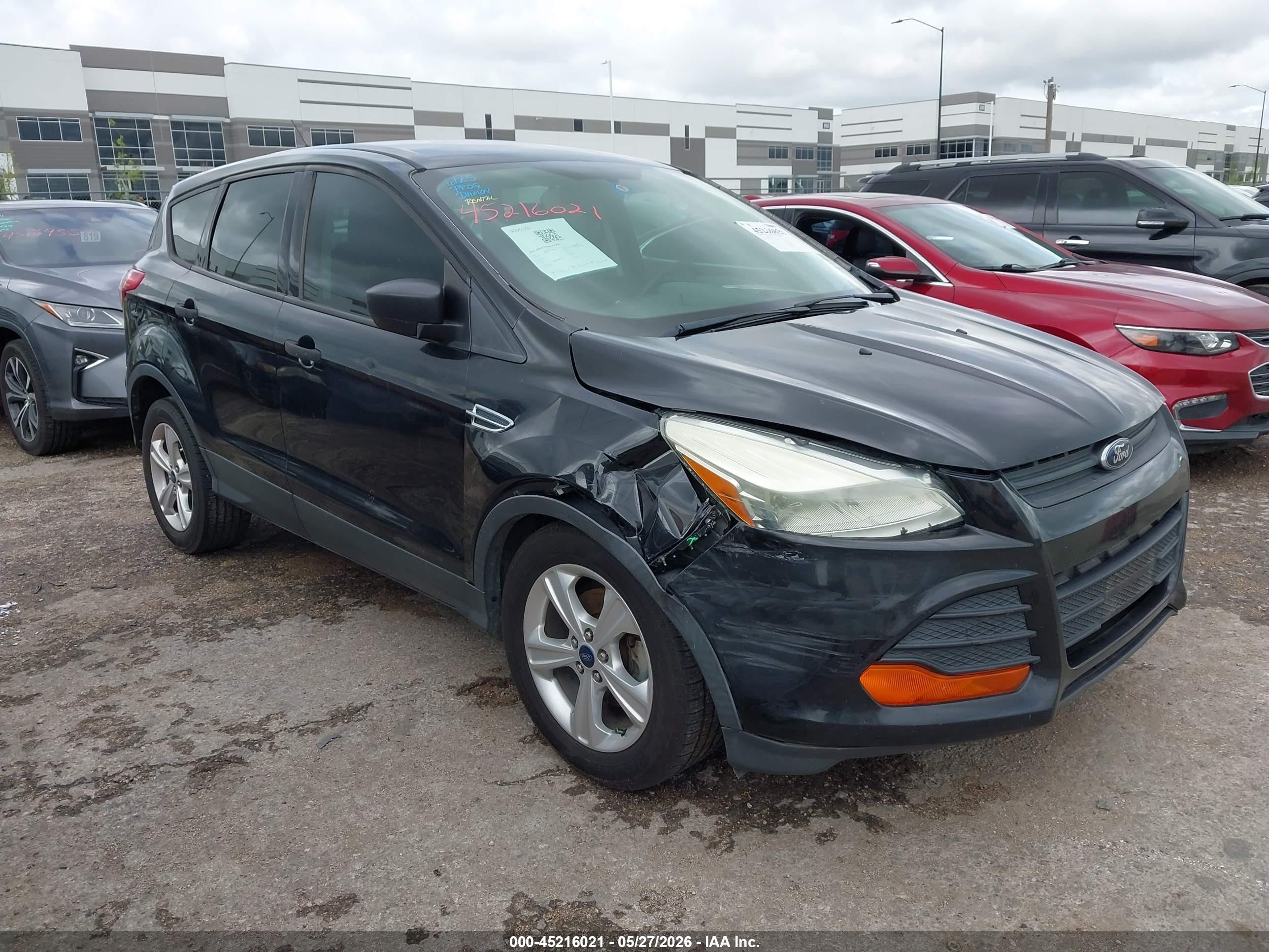 2015 Ford Escape S Black vin: 1FMCU0F76FUB05001