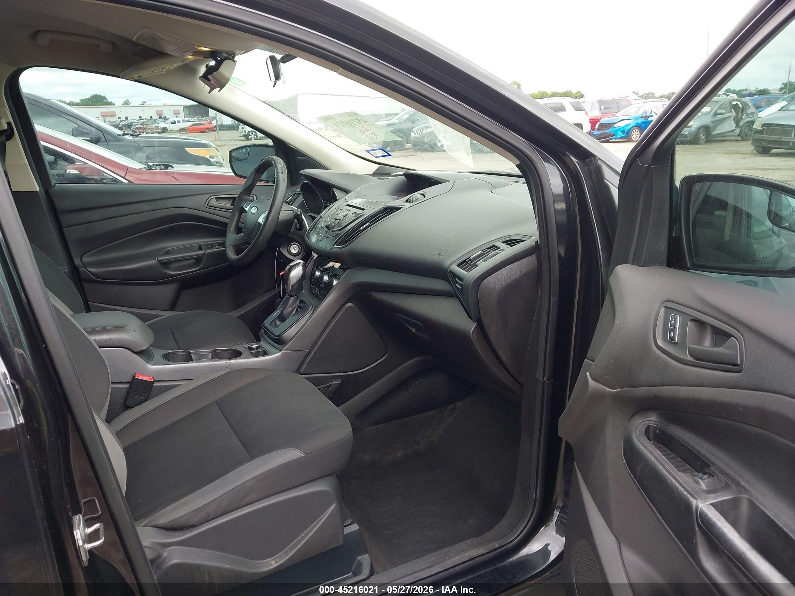 2015 Ford Escape S Black vin: 1FMCU0F76FUB05001