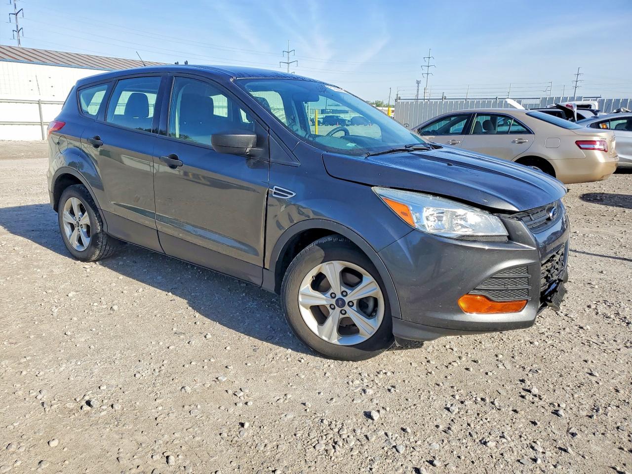 2015 Ford Escape Gray vin: 1FMCU0F76FUB91653
