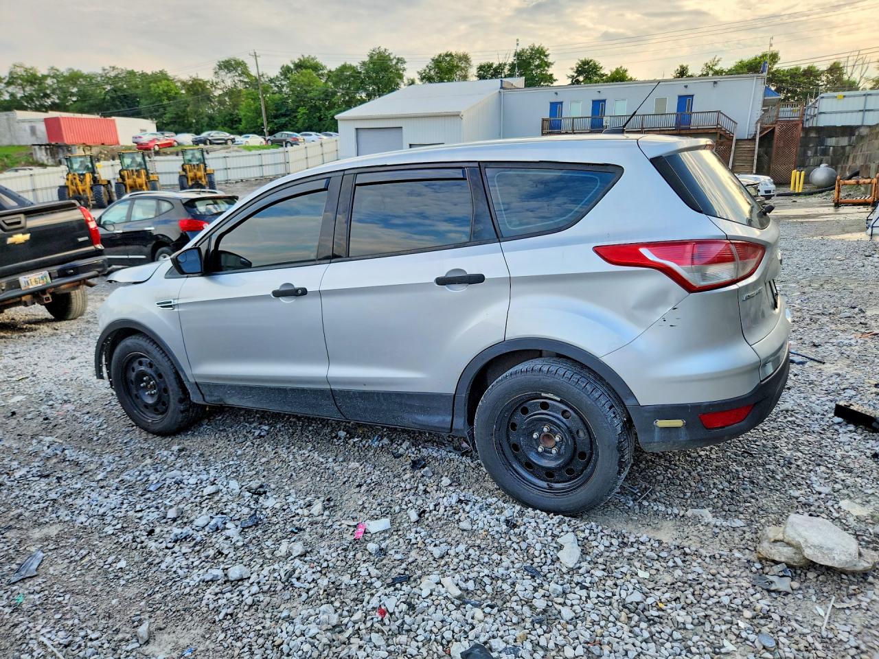 2016 Ford Escape S Silver vin: 1FMCU0F76GUB75034