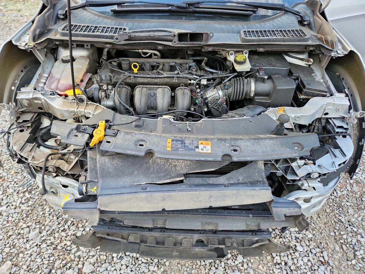 2016 Ford Escape S Silver vin: 1FMCU0F76GUB75034