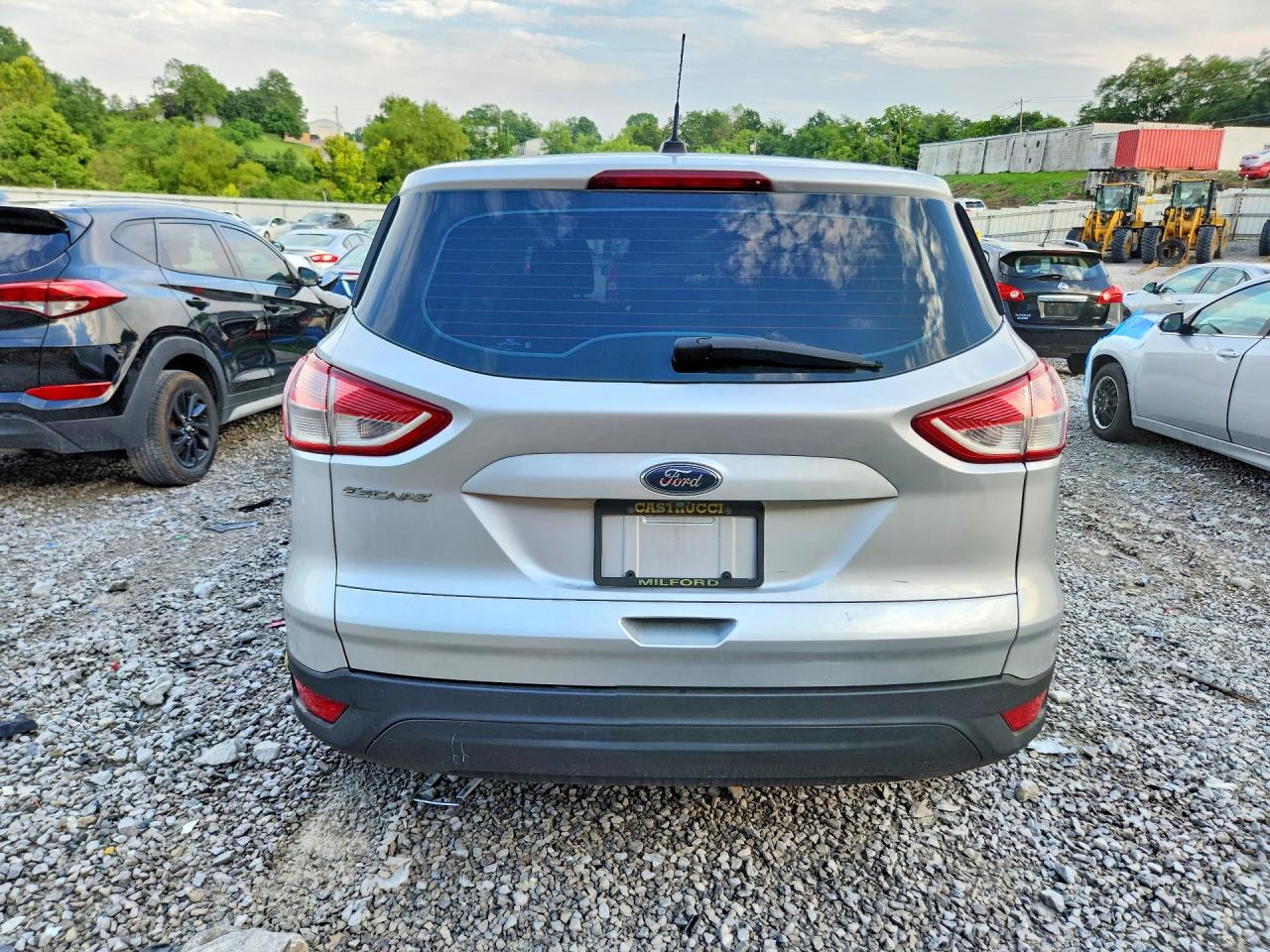 2016 Ford Escape S Silver vin: 1FMCU0F76GUB75034