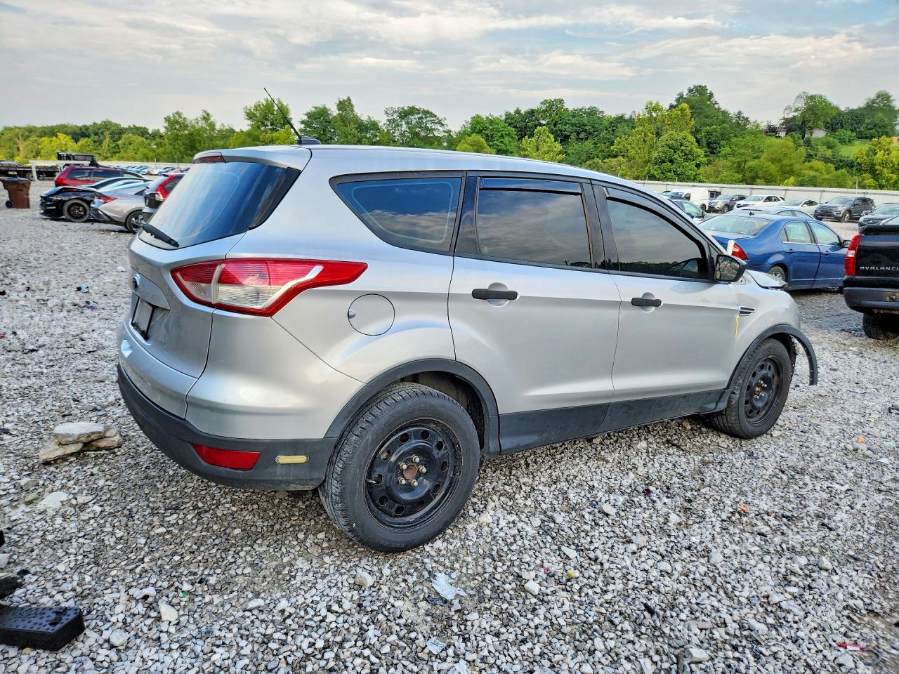 2016 Ford Escape S Silver vin: 1FMCU0F76GUB75034