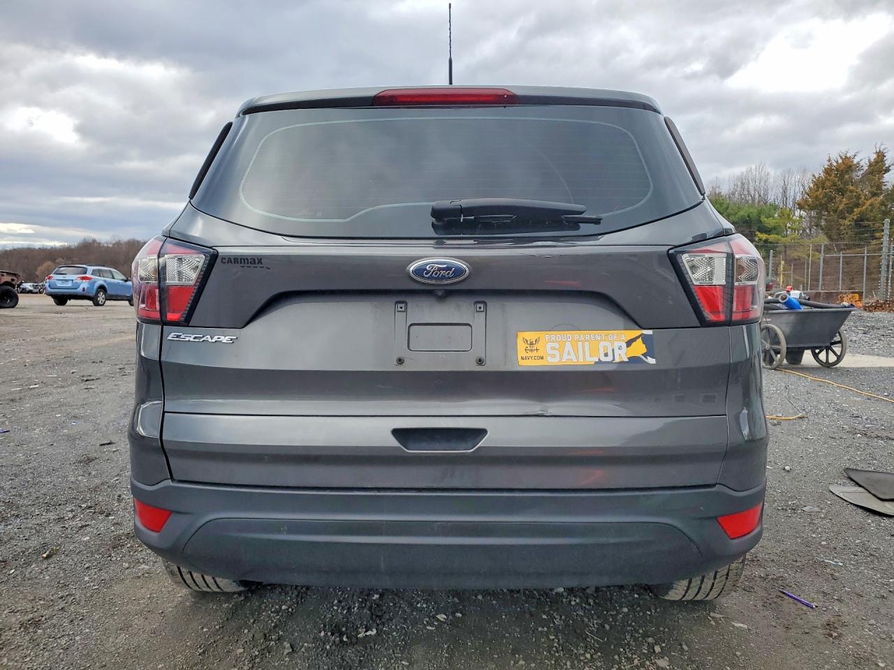 2017 Ford Escape S Gray vin: 1FMCU0F76HUD14645