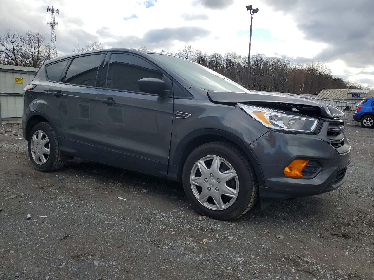 2017 Ford Escape S Gray vin: 1FMCU0F76HUD14645