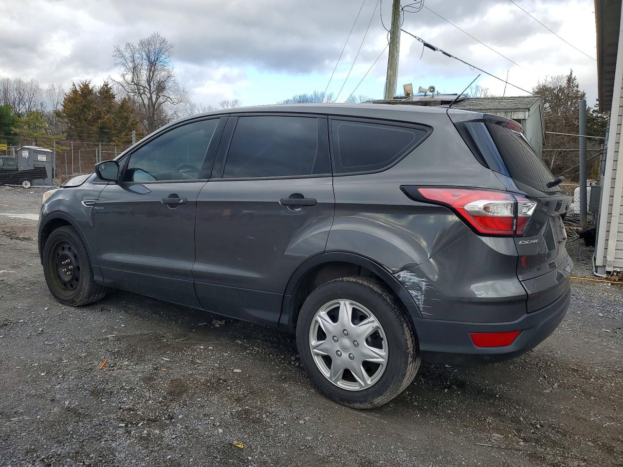 2017 Ford Escape S Gray vin: 1FMCU0F76HUD14645