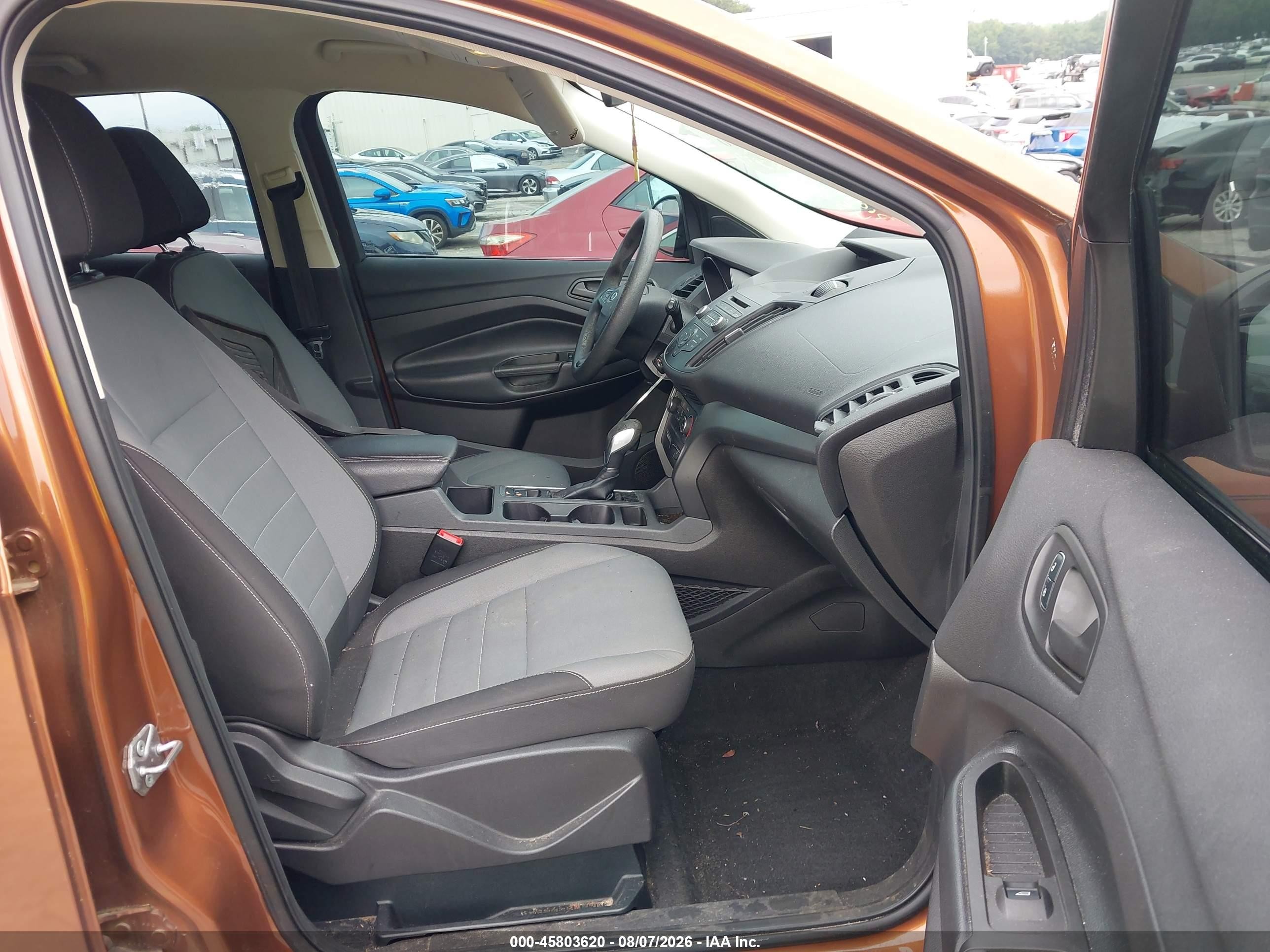 2017 Ford Escape S Orange vin: 1FMCU0F76HUD16136