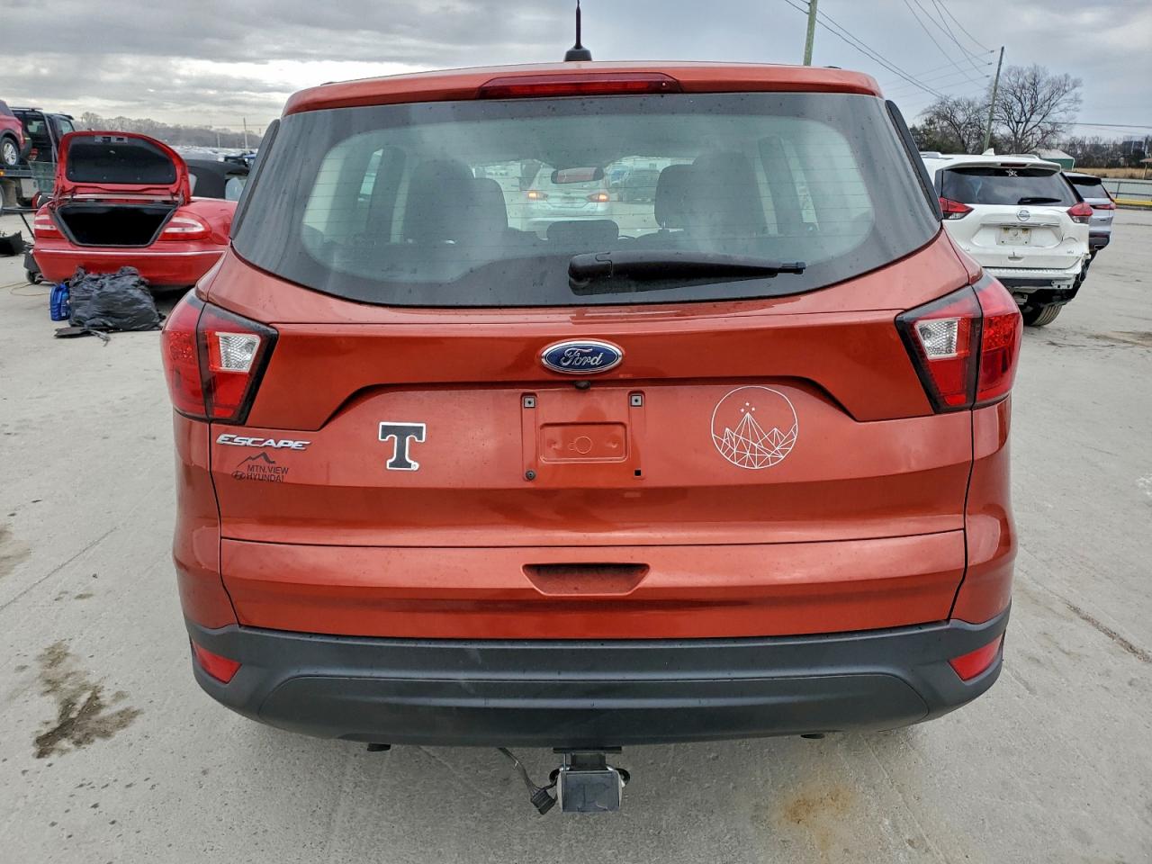 2019 Ford Escape S Orange vin: 1FMCU0F76KUB53513