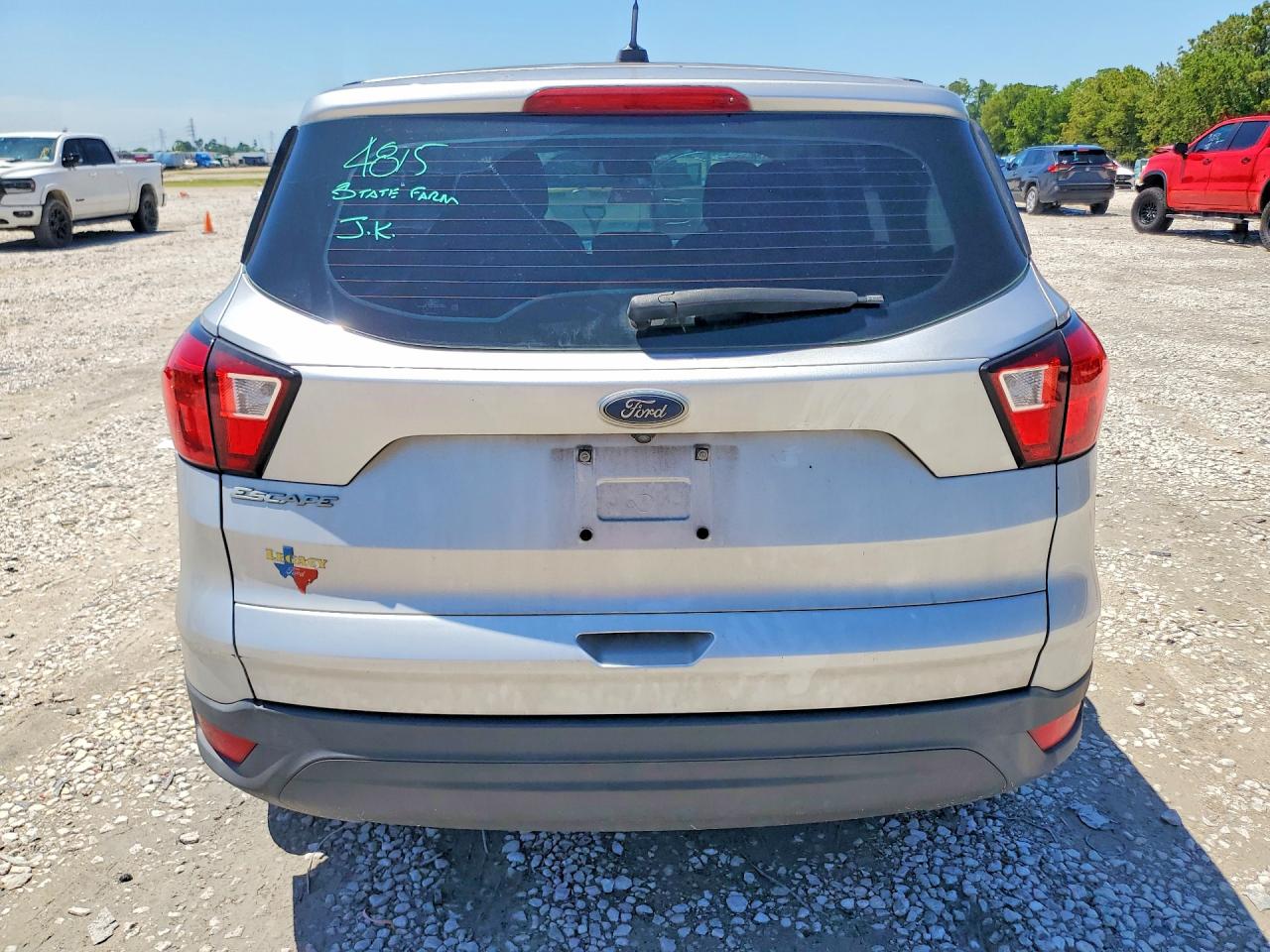 2019 Ford Escape S Silver vin: 1FMCU0F76KUB58212