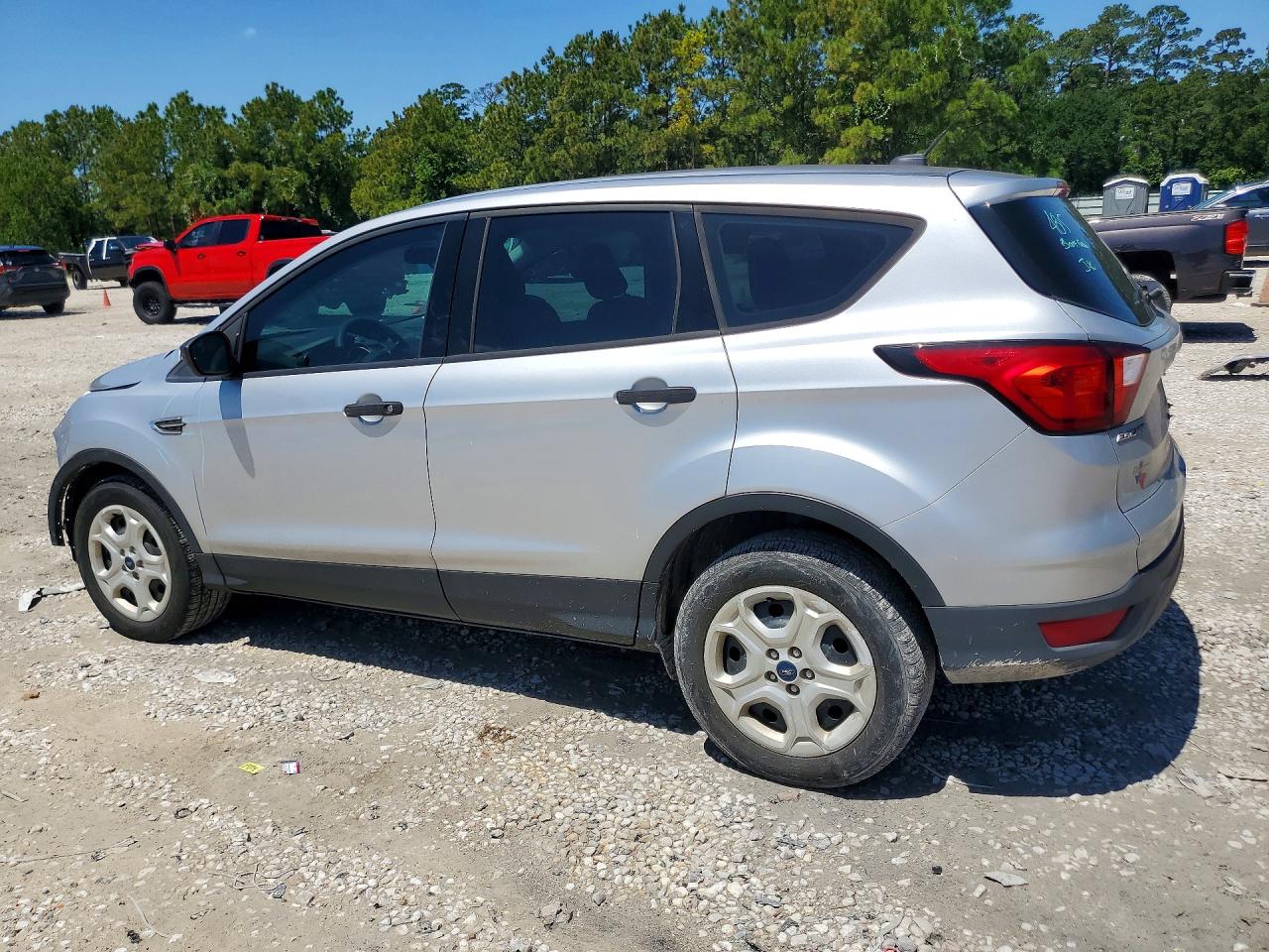 2019 Ford Escape S Silver vin: 1FMCU0F76KUB58212