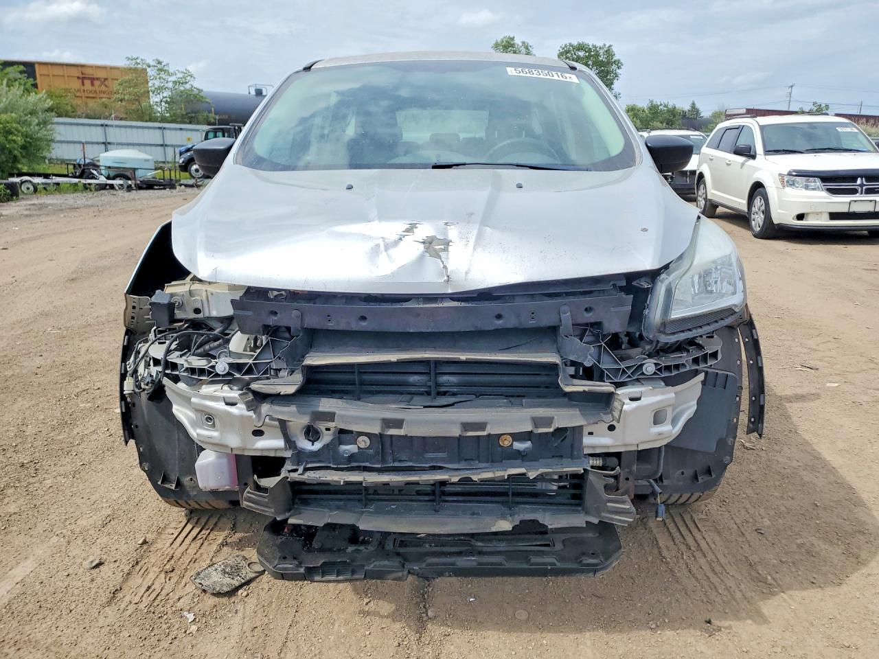 2013 Ford Escape S Silver vin: 1FMCU0F77DUA84897
