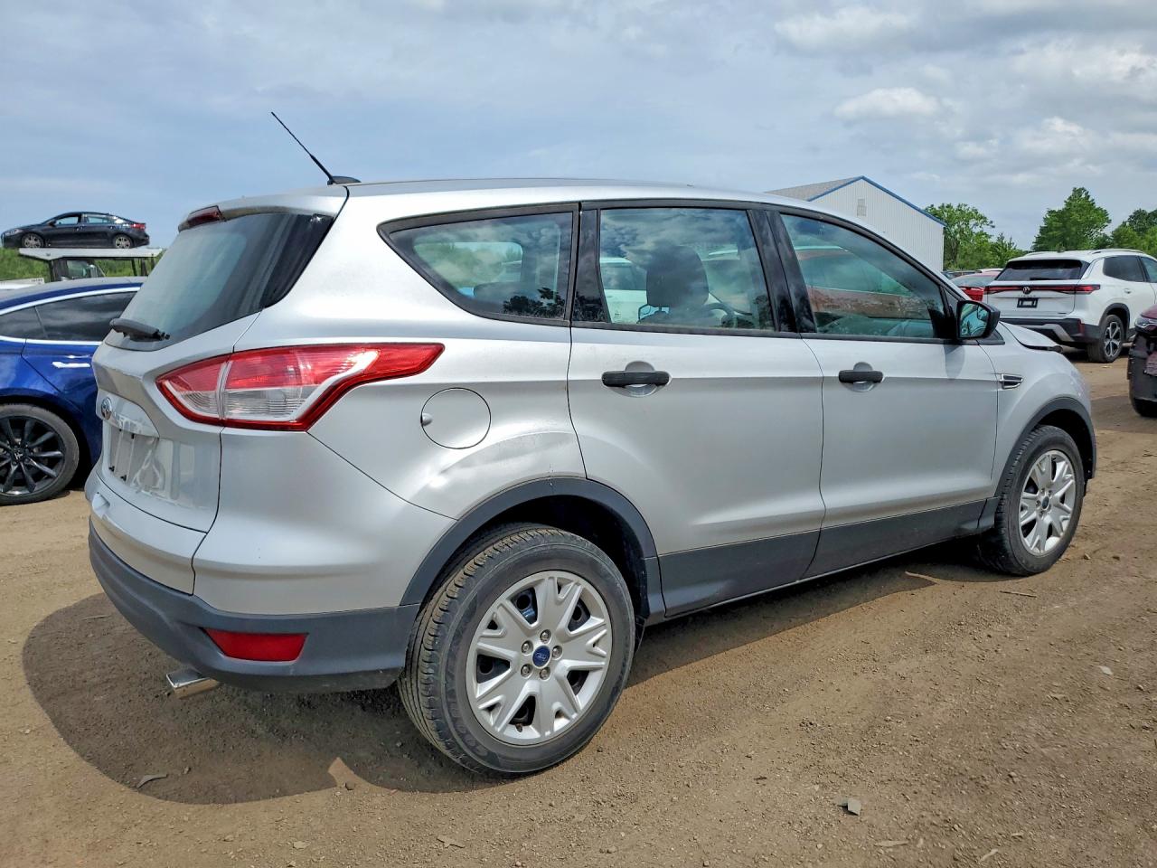2013 Ford Escape S Silver vin: 1FMCU0F77DUA84897