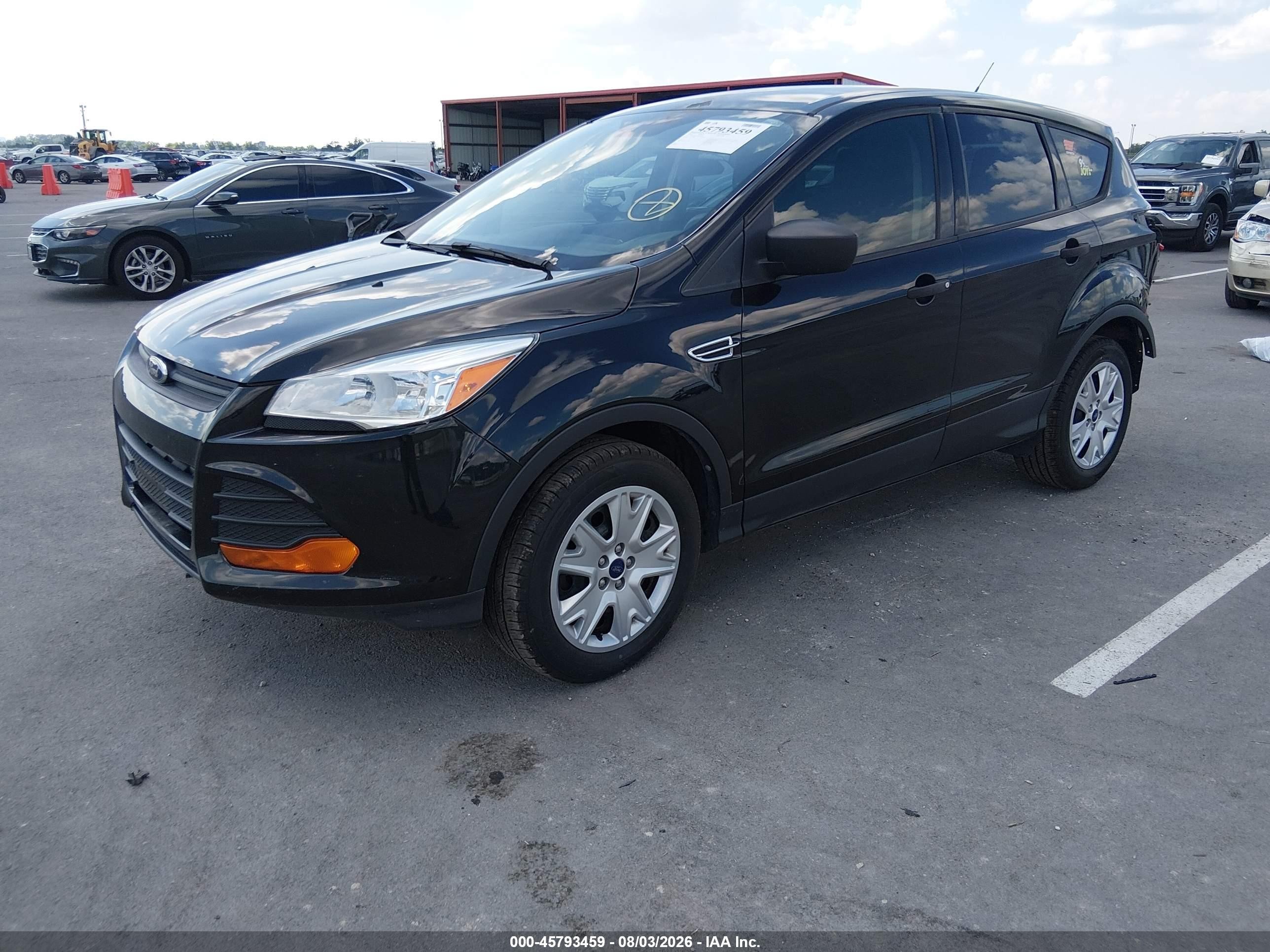 2013 Ford Escape S Black vin: 1FMCU0F77DUB54978