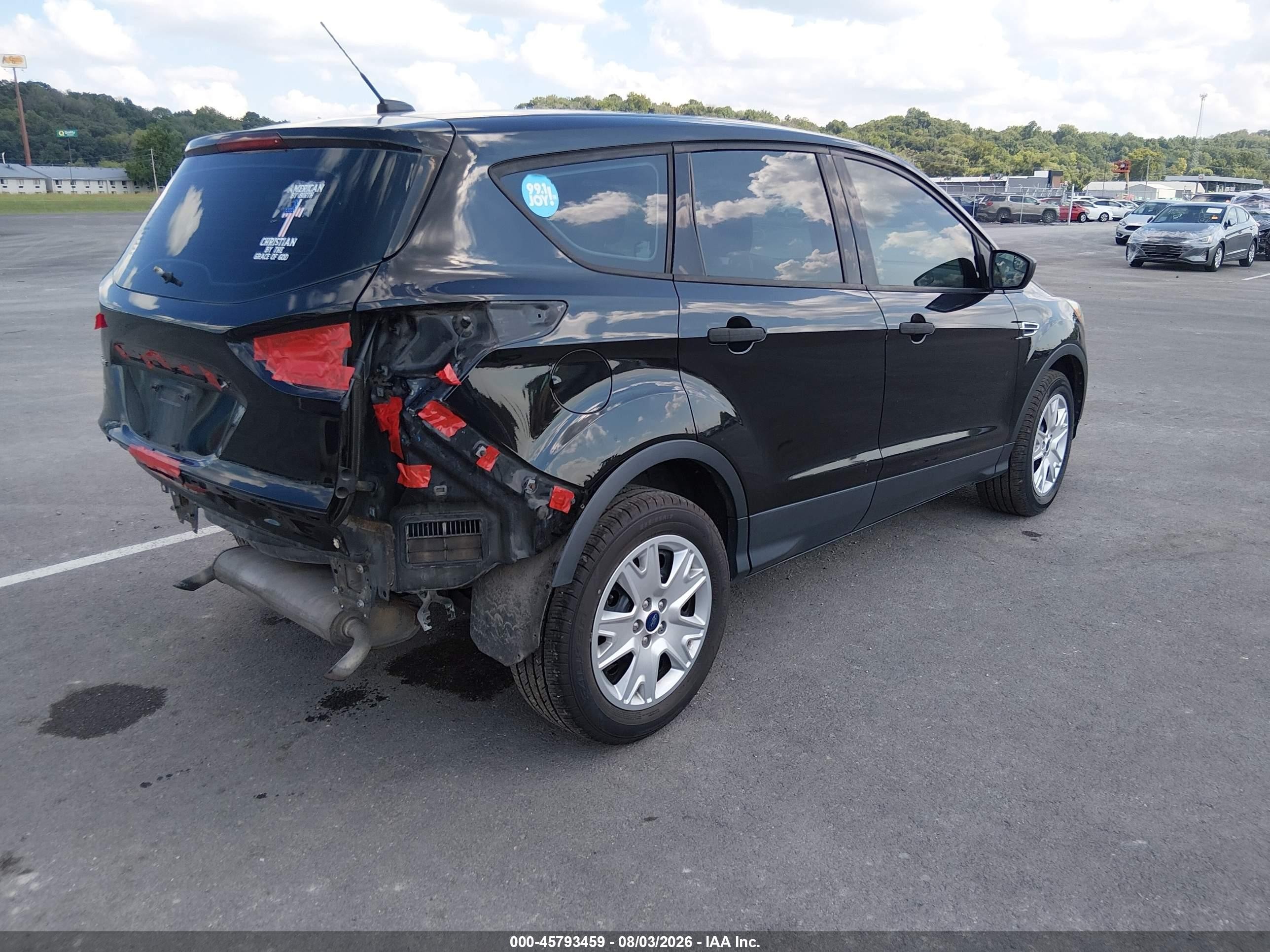 2013 Ford Escape S Black vin: 1FMCU0F77DUB54978