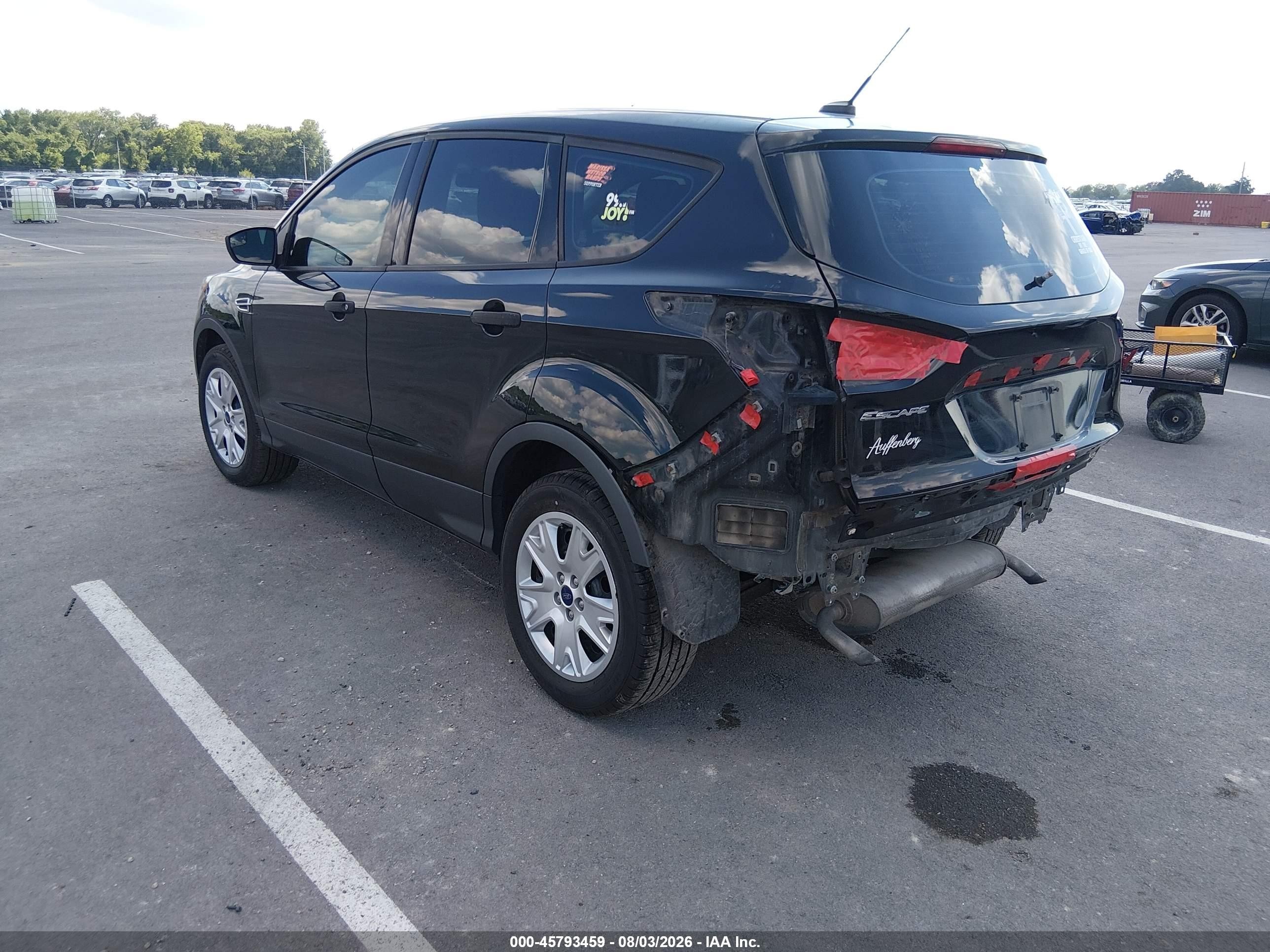 2013 Ford Escape S Black vin: 1FMCU0F77DUB54978