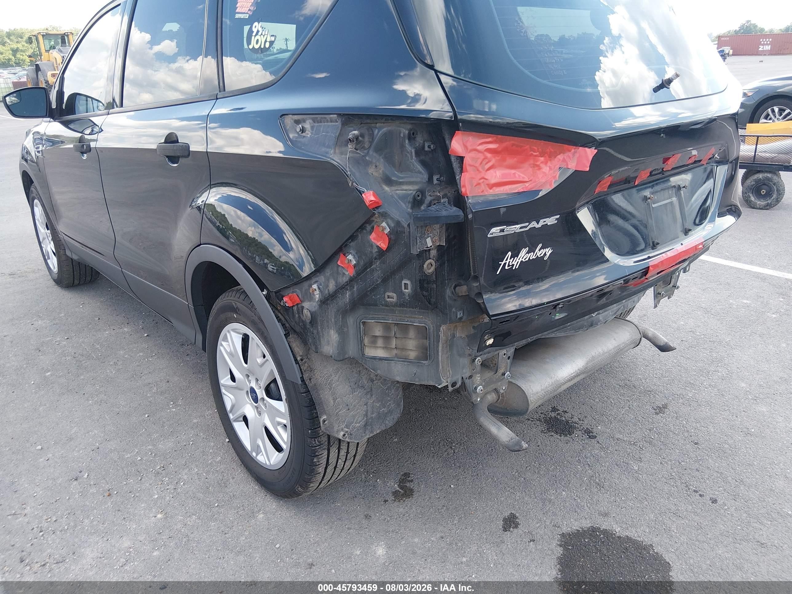 2013 Ford Escape S Black vin: 1FMCU0F77DUB54978