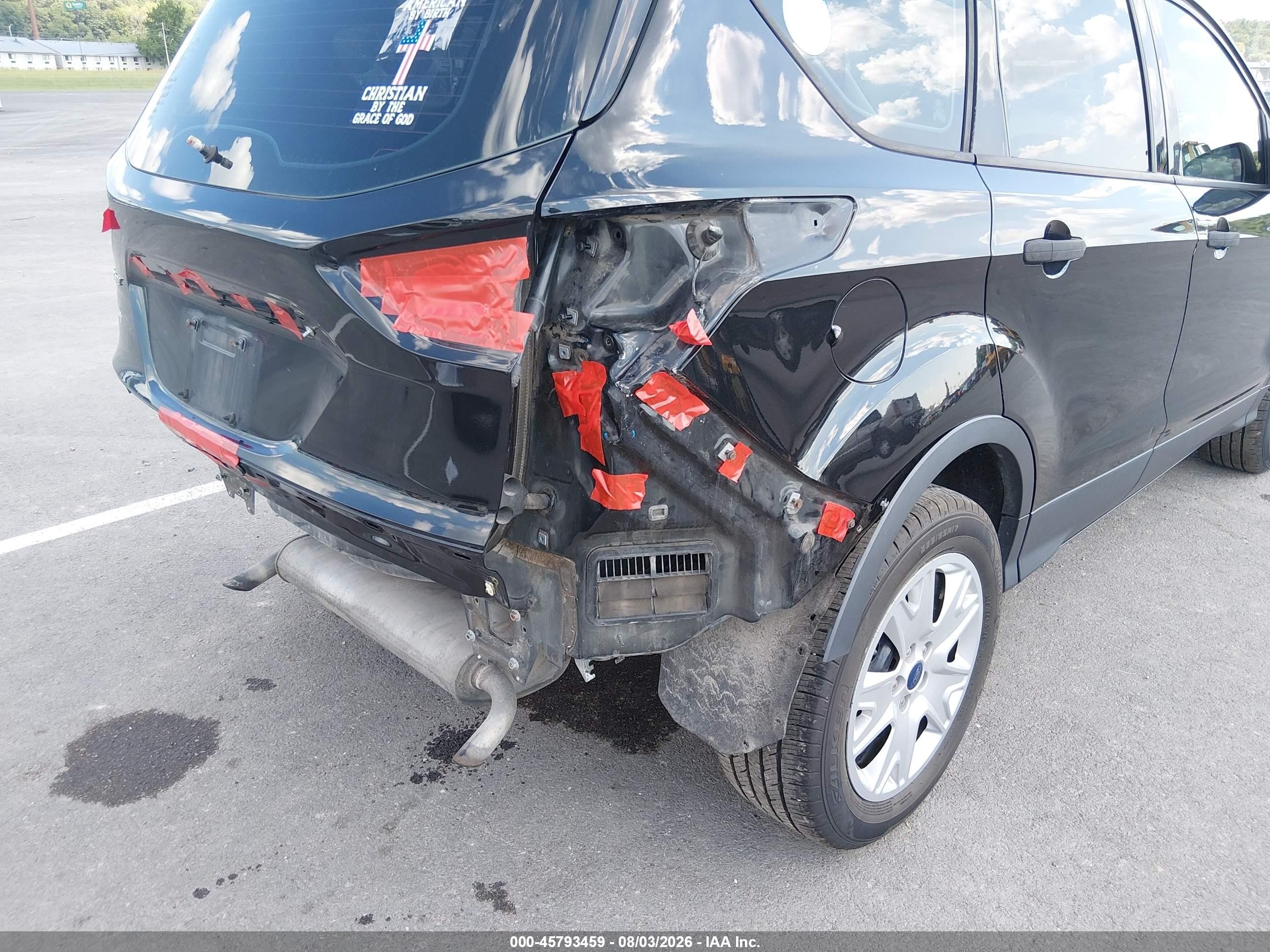 2013 Ford Escape S Black vin: 1FMCU0F77DUB54978