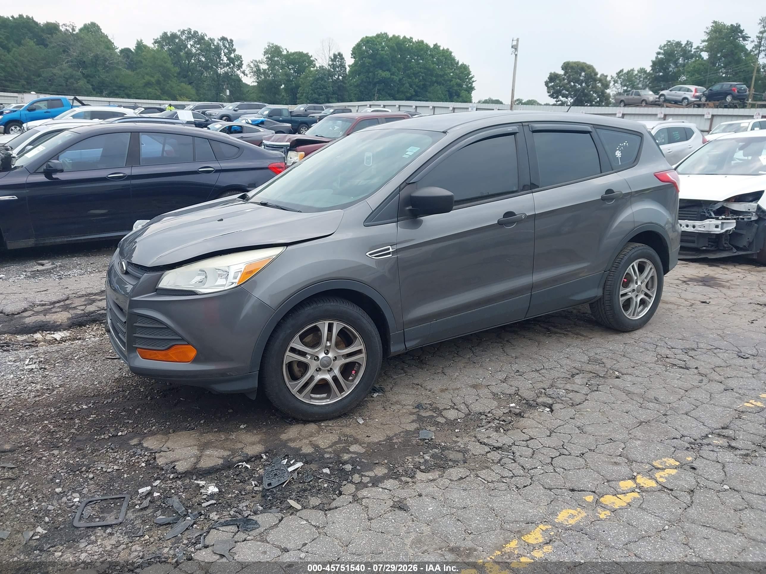 2013 Ford Escape S Gray vin: 1FMCU0F77DUC90981