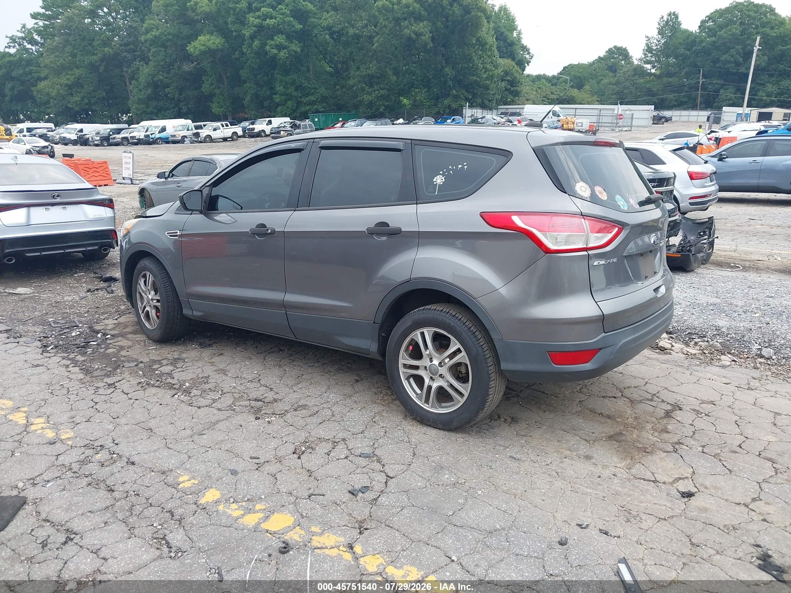 2013 Ford Escape S Gray vin: 1FMCU0F77DUC90981