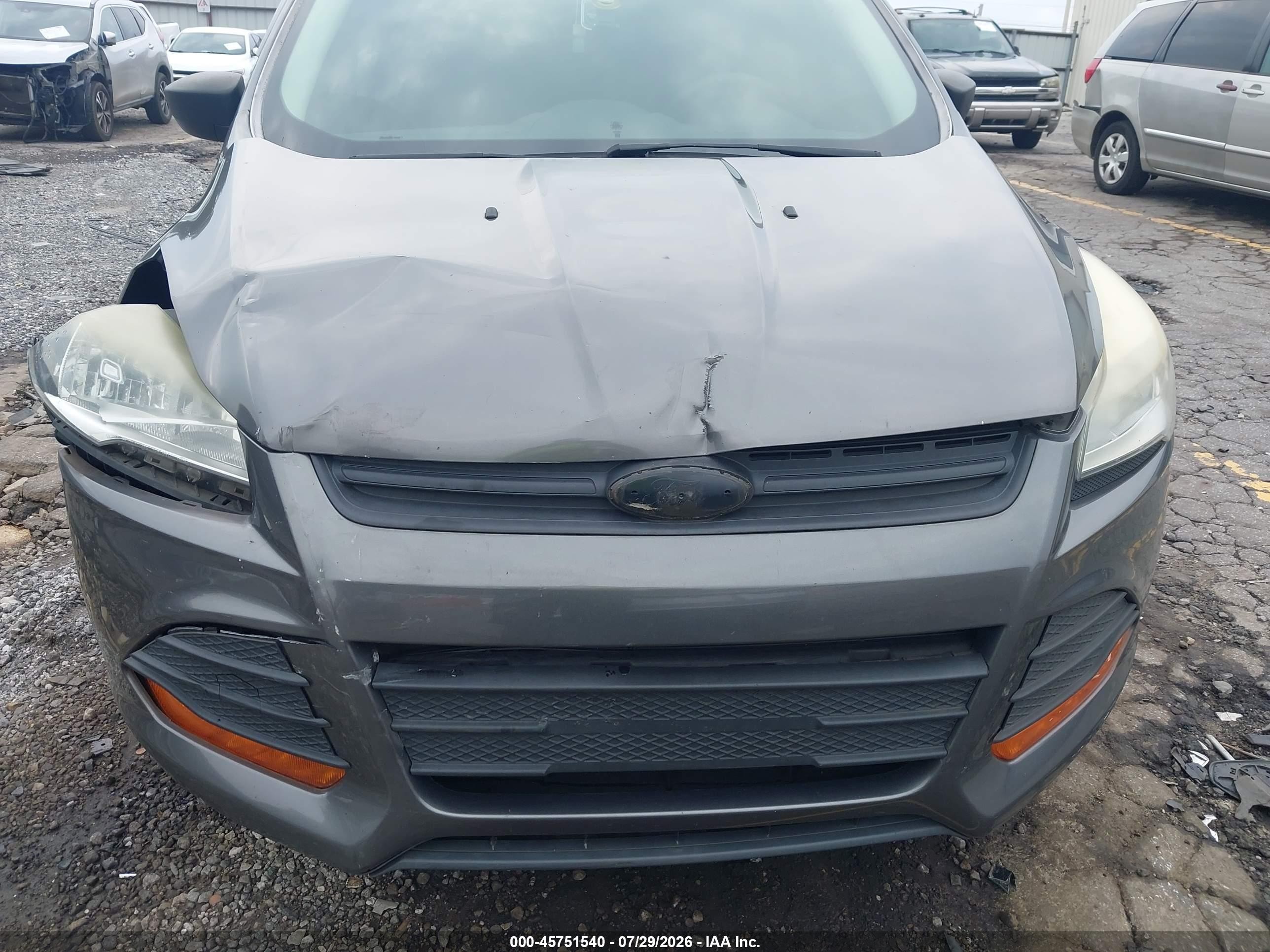 2013 Ford Escape S Gray vin: 1FMCU0F77DUC90981