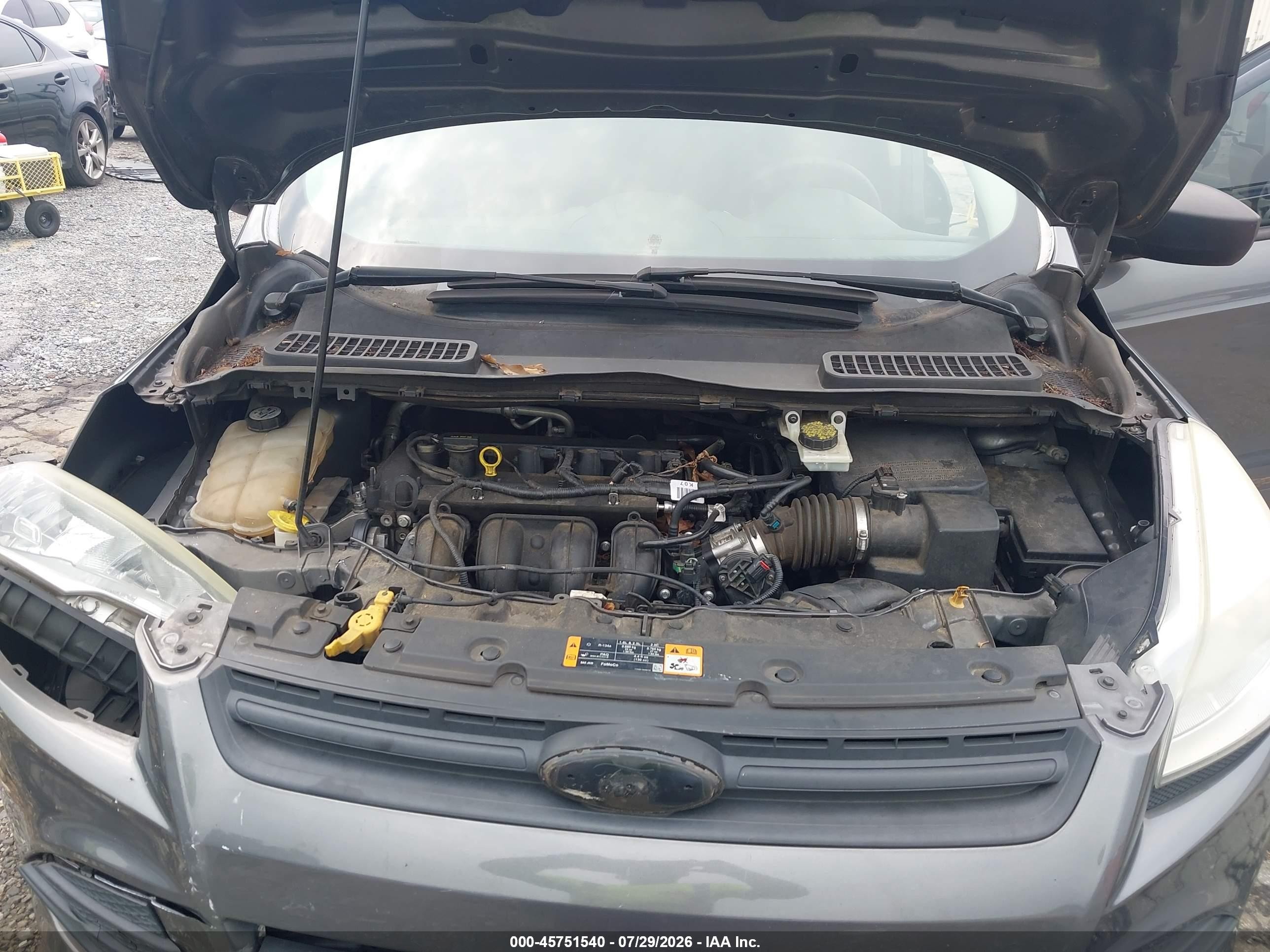 2013 Ford Escape S Gray vin: 1FMCU0F77DUC90981