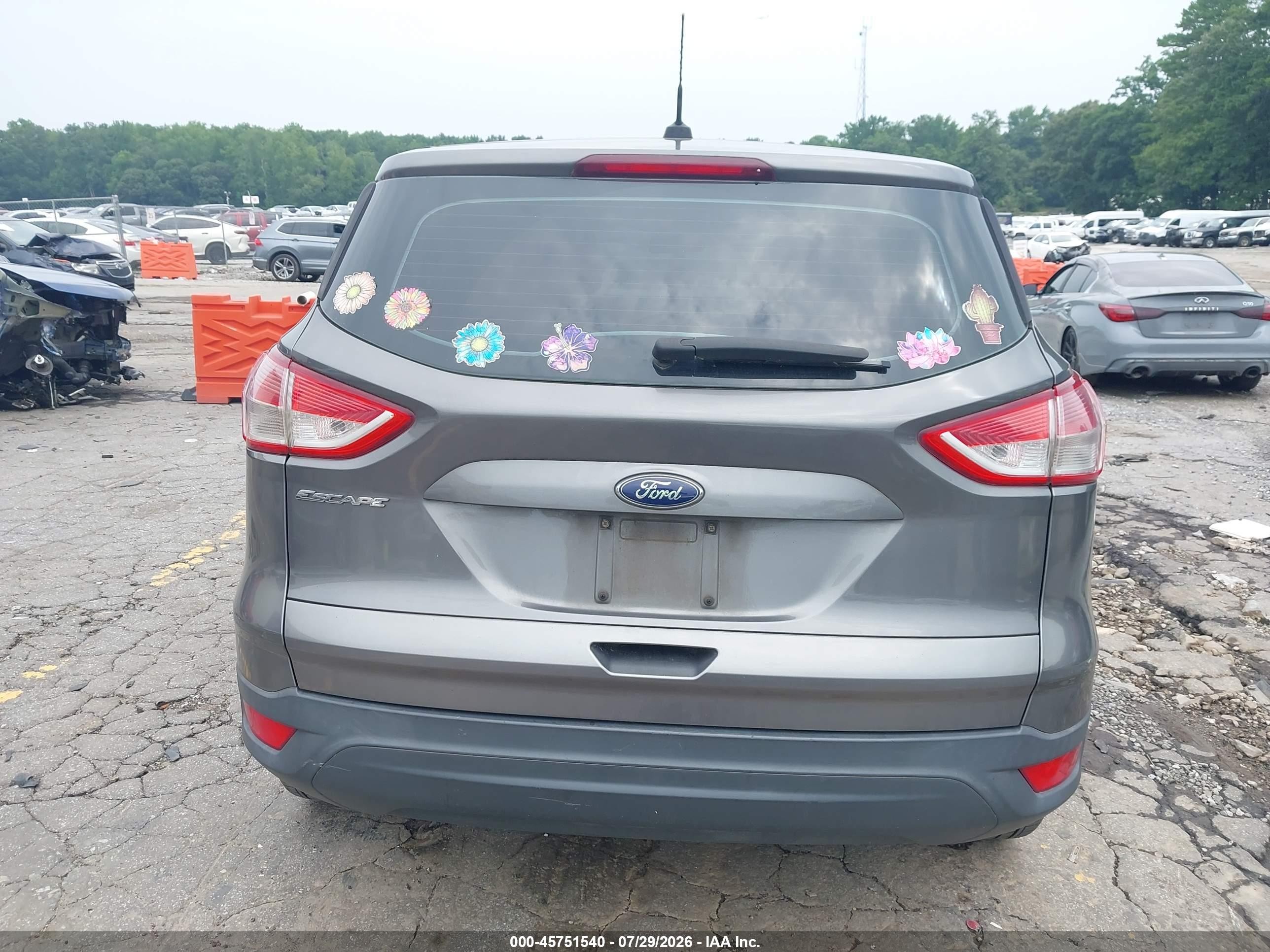 2013 Ford Escape S Gray vin: 1FMCU0F77DUC90981