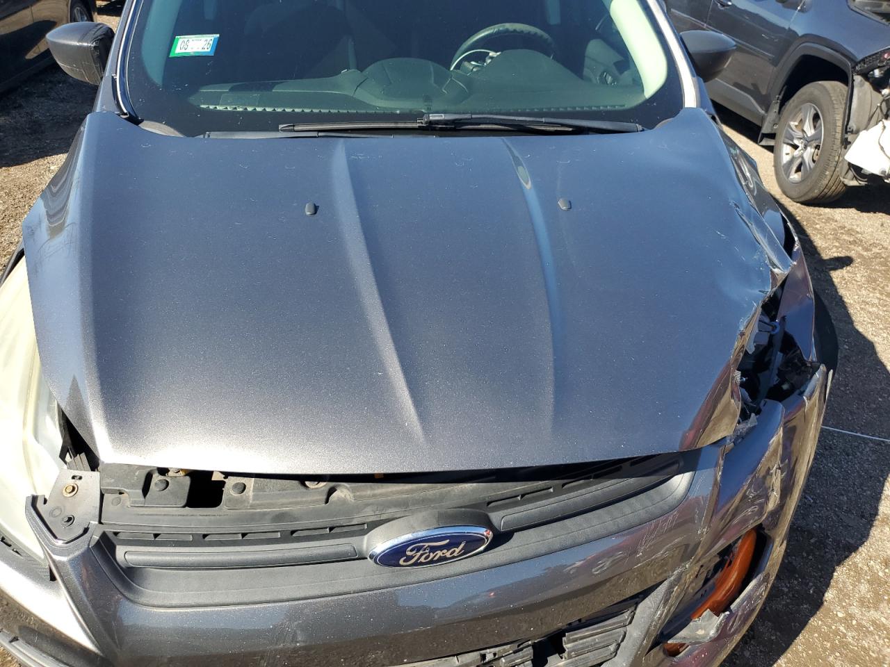 2013 Ford Escape S Gray vin: 1FMCU0F77DUD09562