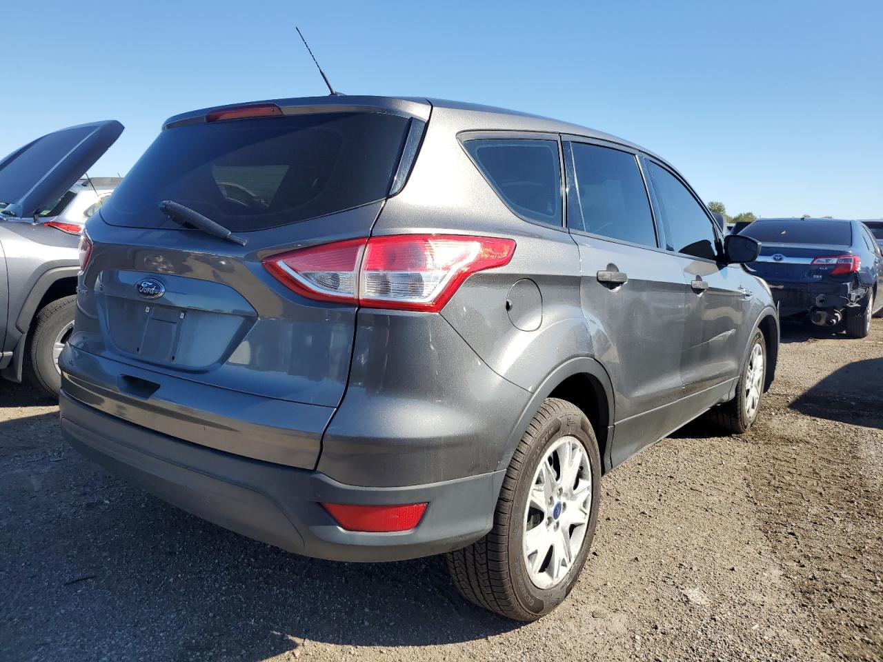 2013 Ford Escape S Gray vin: 1FMCU0F77DUD09562