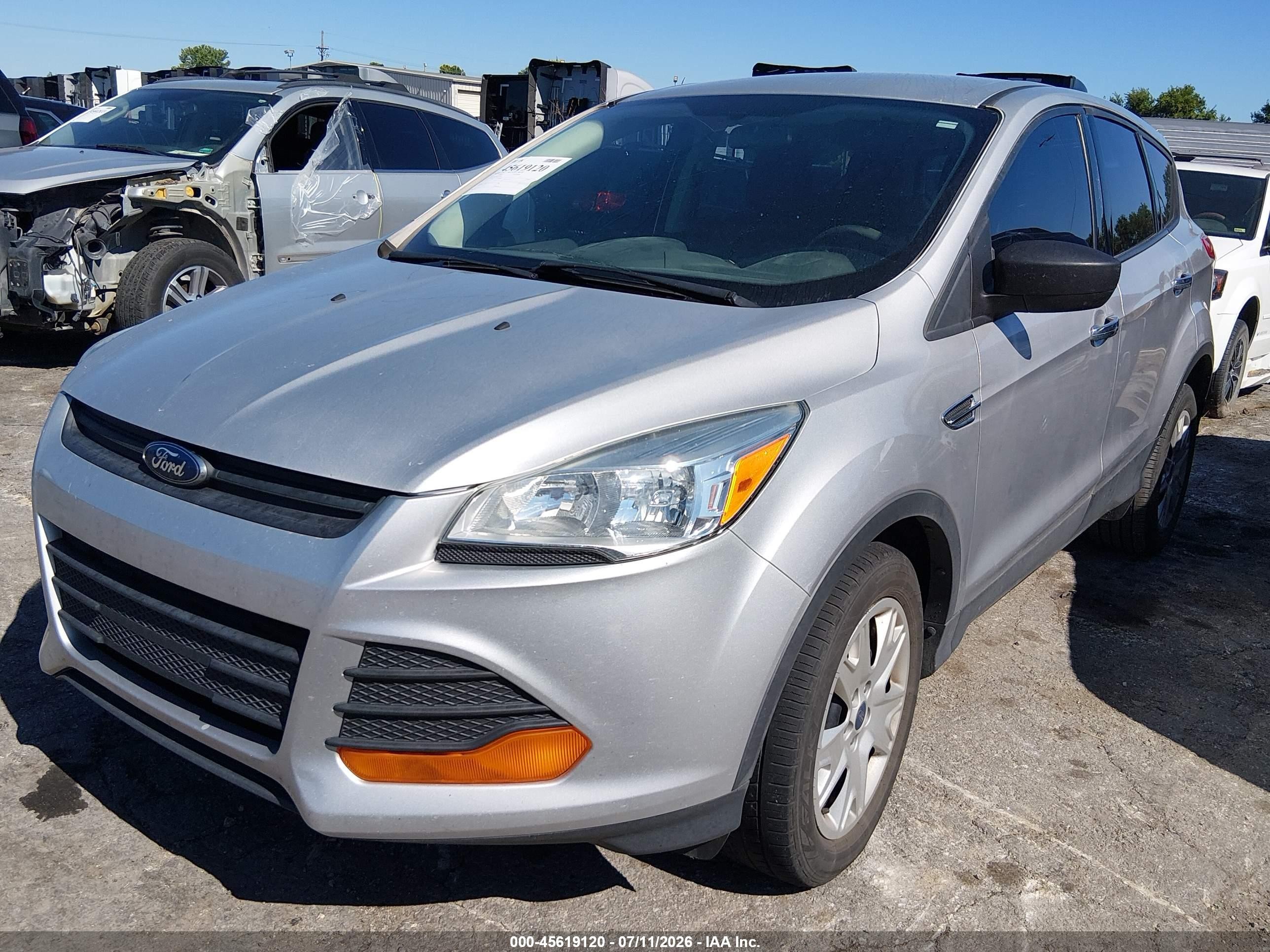 2014 Ford Escape S Silver vin: 1FMCU0F77EUA22546