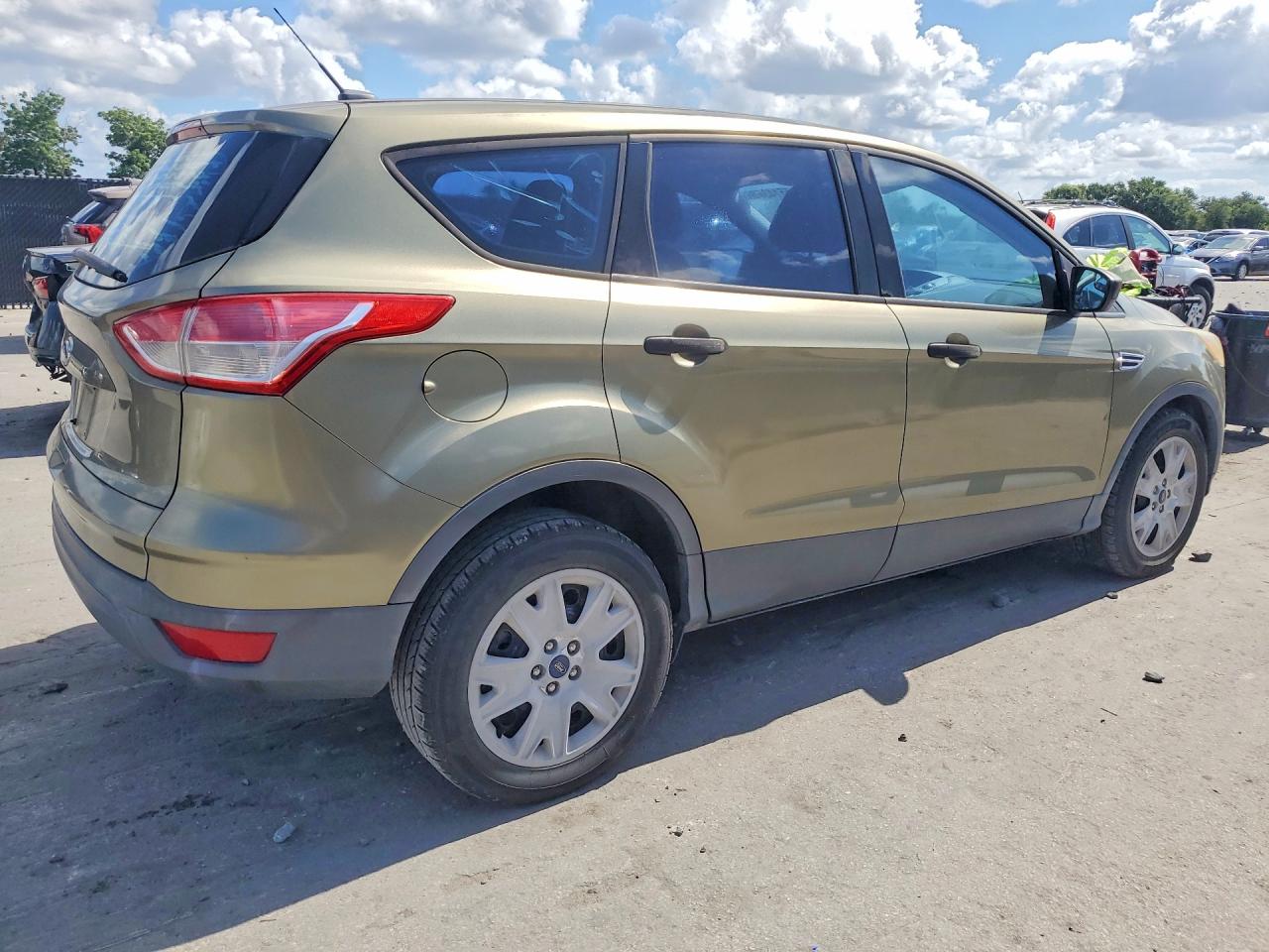 2014 Ford Escape S Green vin: 1FMCU0F77EUB23487