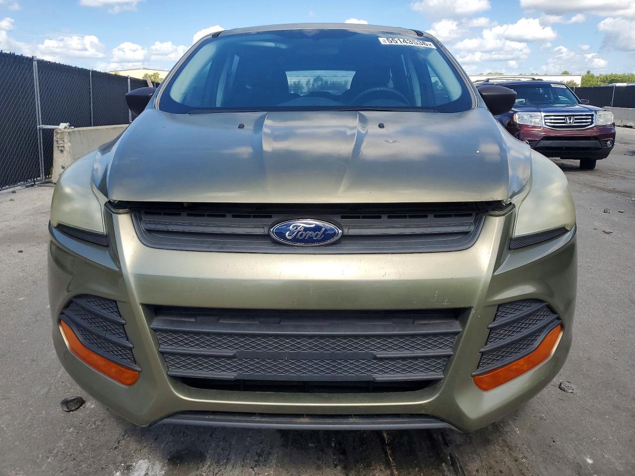 2014 Ford Escape S Green vin: 1FMCU0F77EUB23487