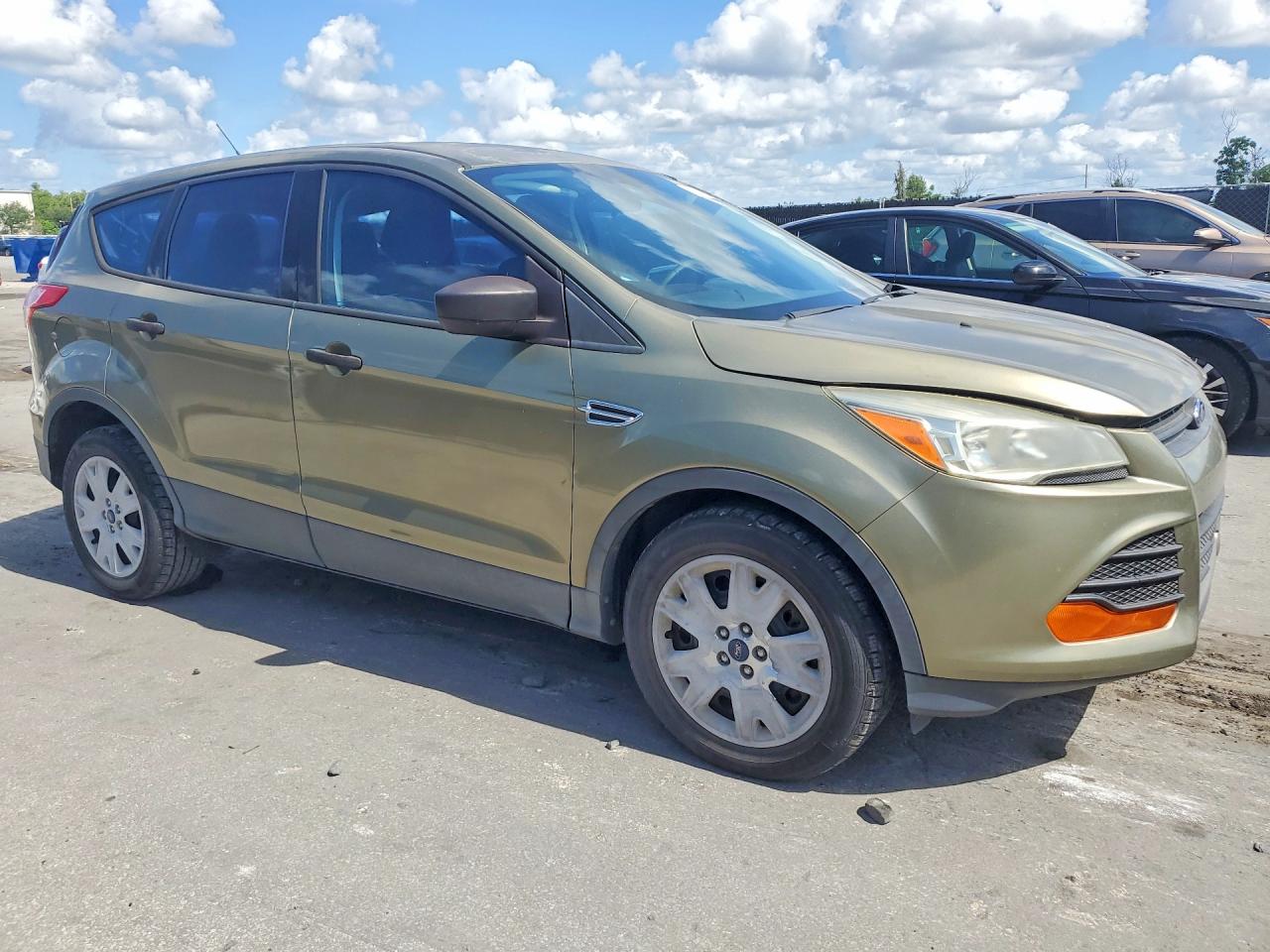 2014 Ford Escape S Green vin: 1FMCU0F77EUB23487