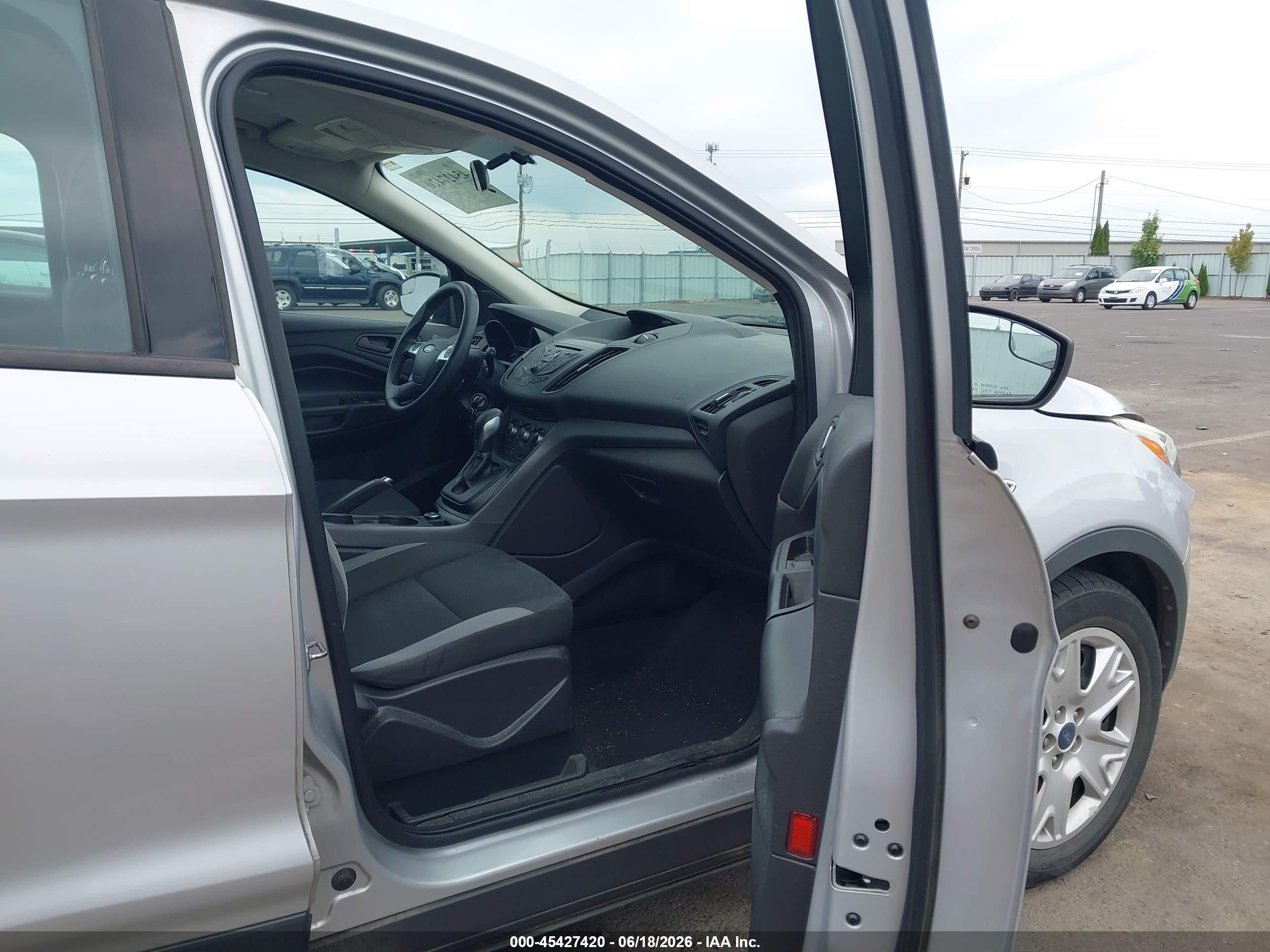 2014 Ford Escape S Silver vin: 1FMCU0F77EUB32674