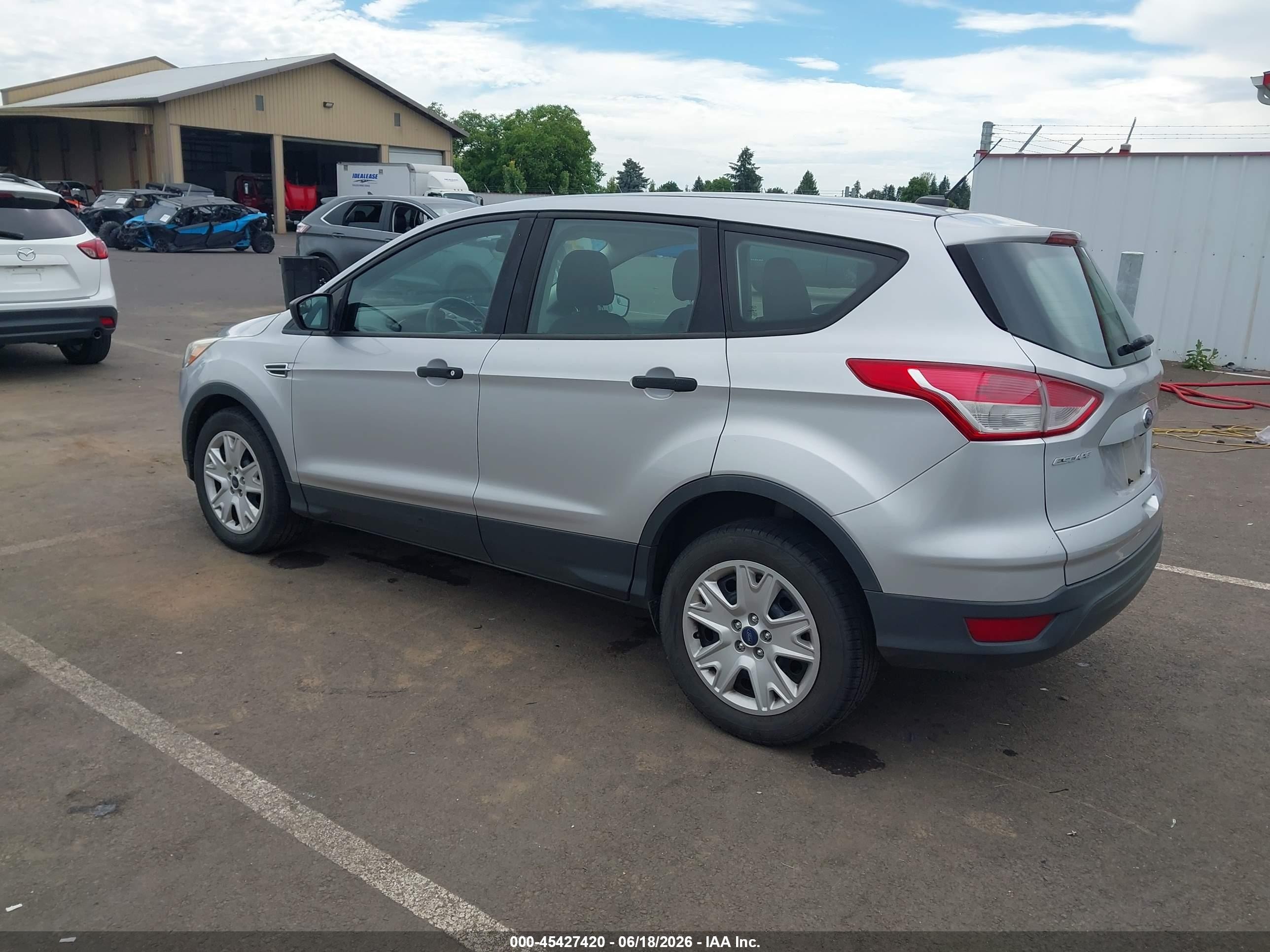 2014 Ford Escape S Silver vin: 1FMCU0F77EUB32674