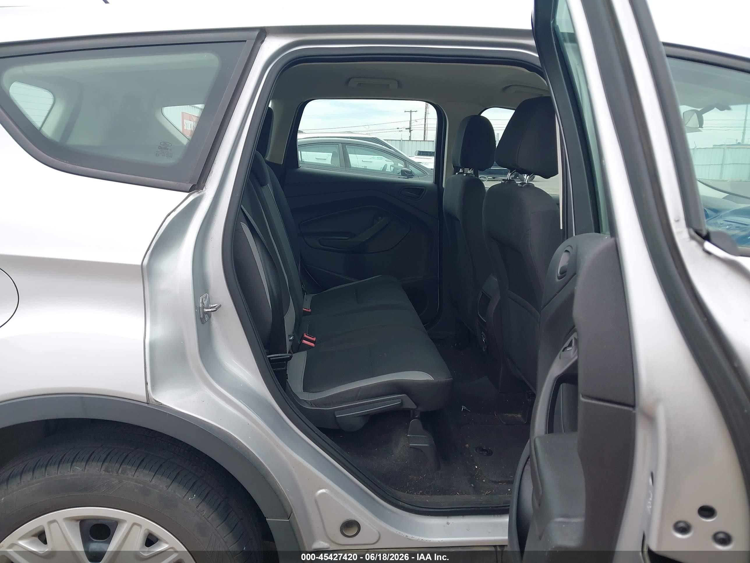 2014 Ford Escape S Silver vin: 1FMCU0F77EUB32674
