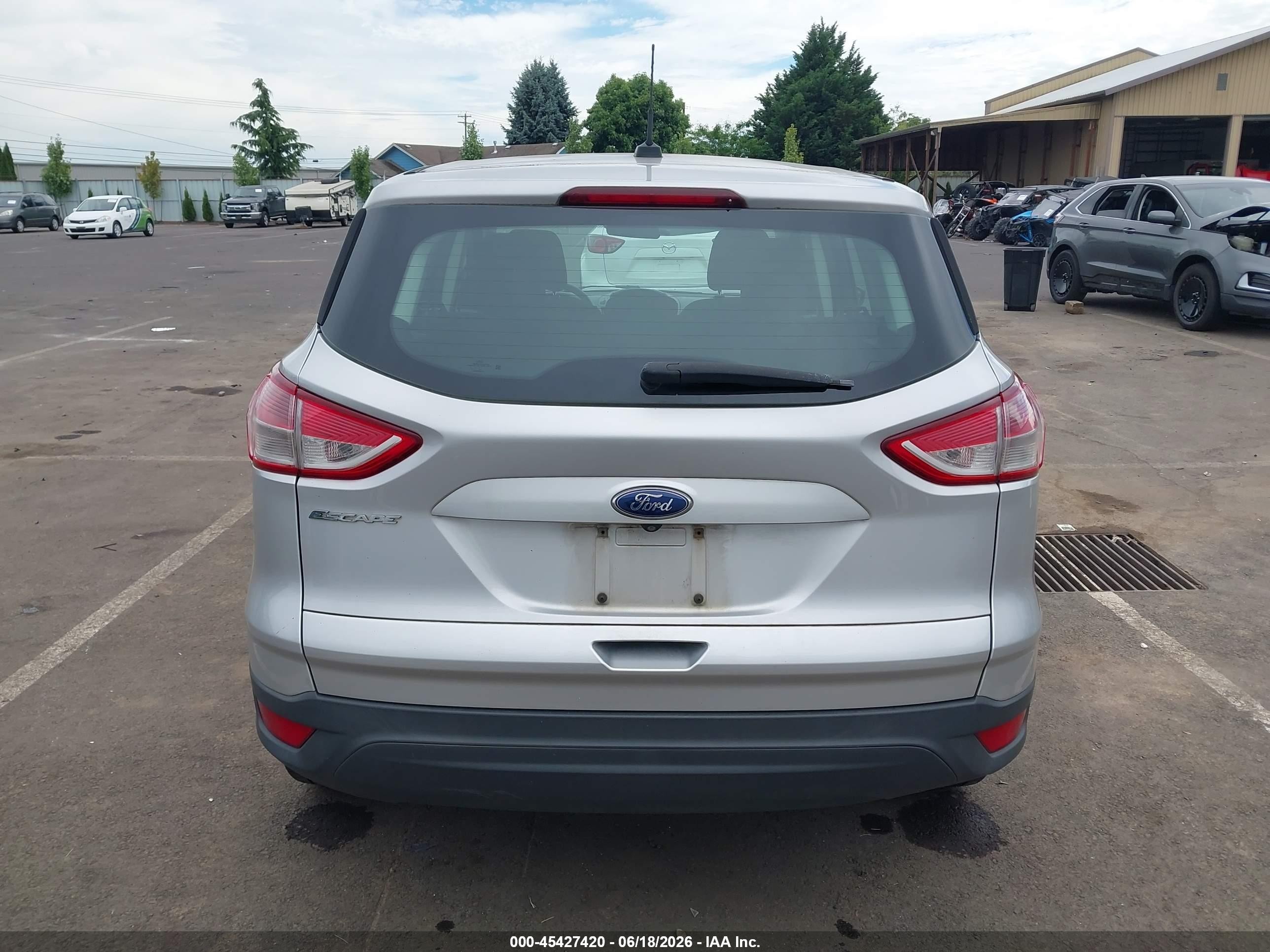 2014 Ford Escape S Silver vin: 1FMCU0F77EUB32674