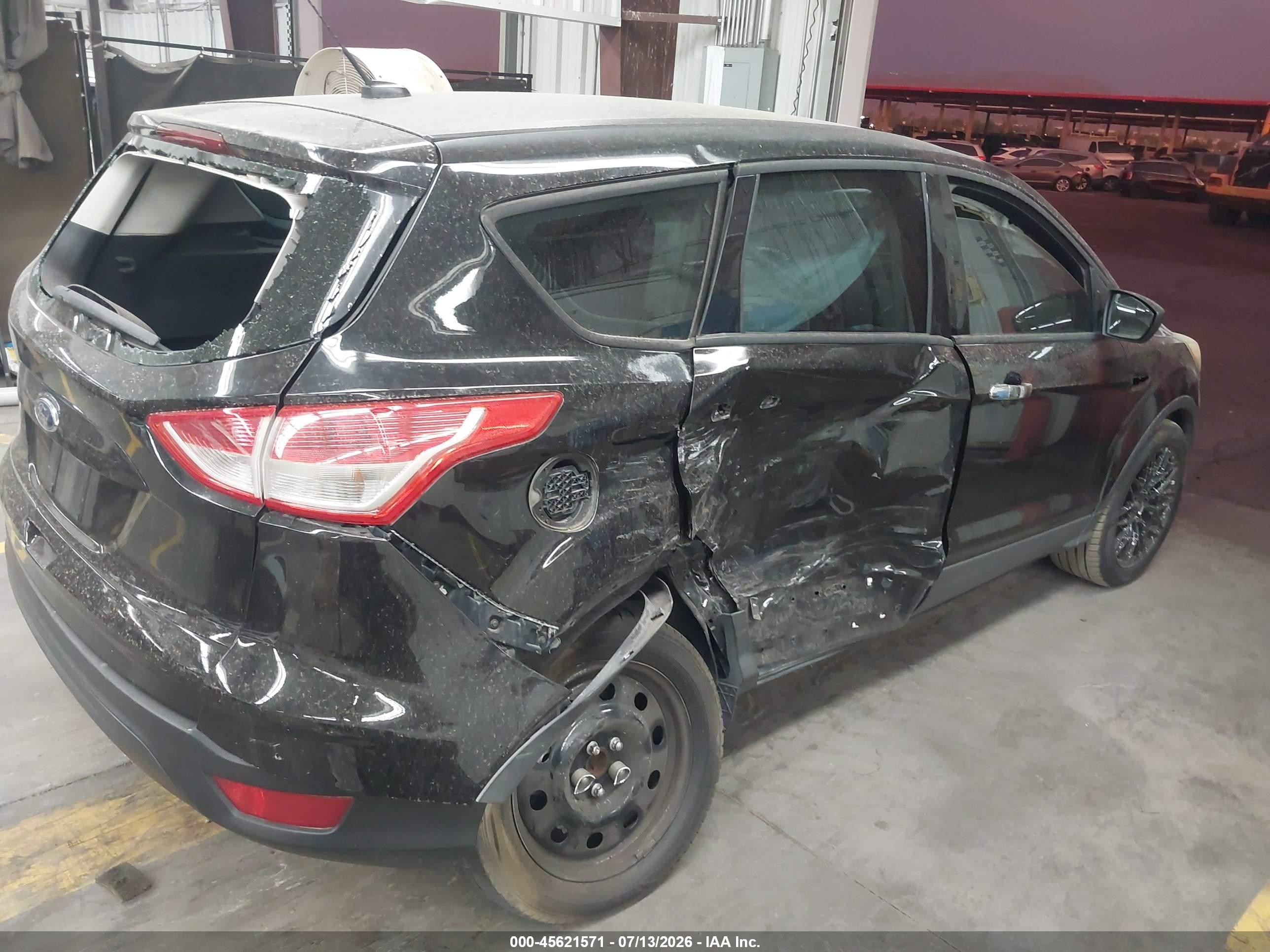2014 Ford Escape S Black vin: 1FMCU0F77EUB72785
