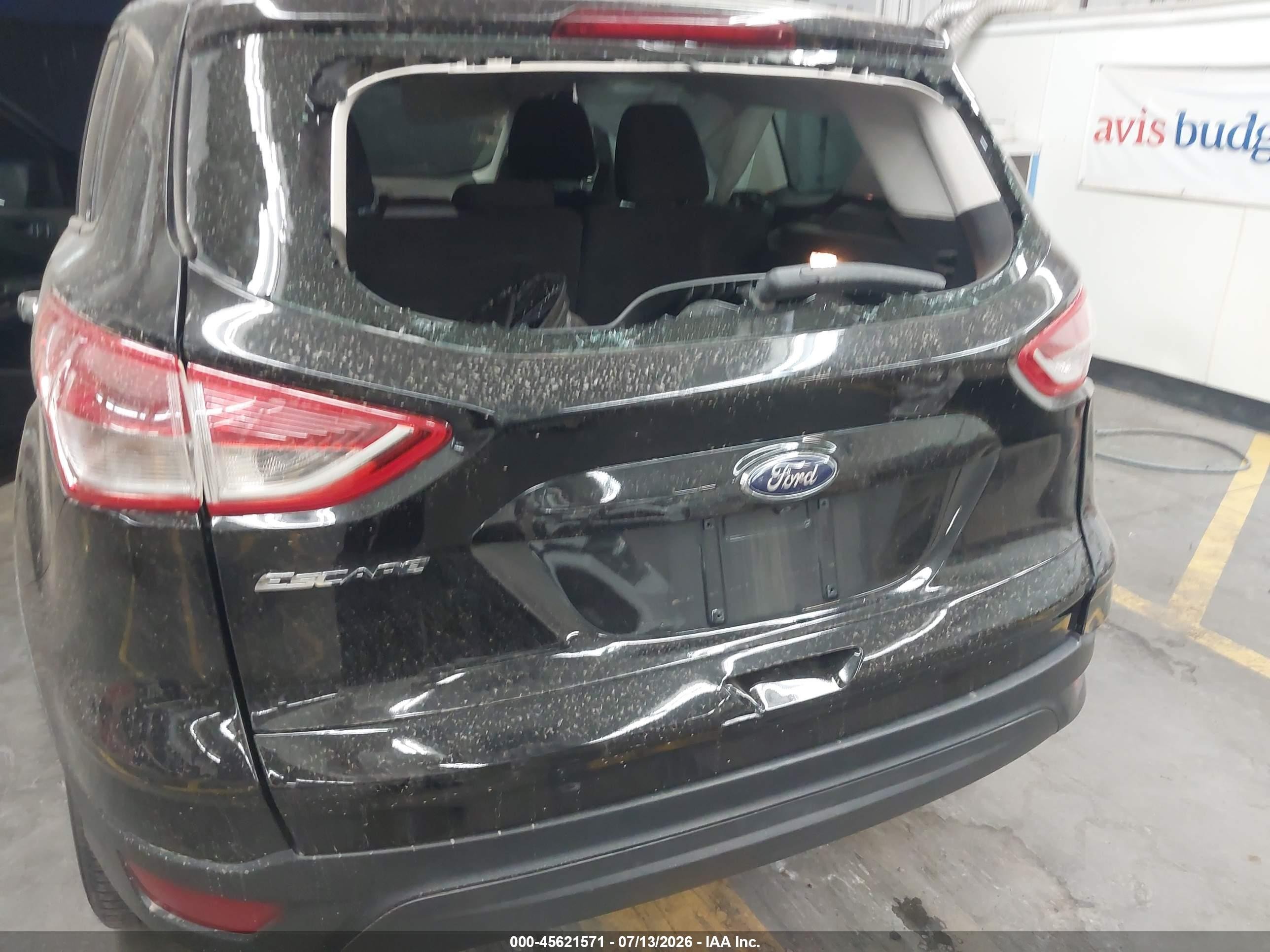 2014 Ford Escape S Black vin: 1FMCU0F77EUB72785
