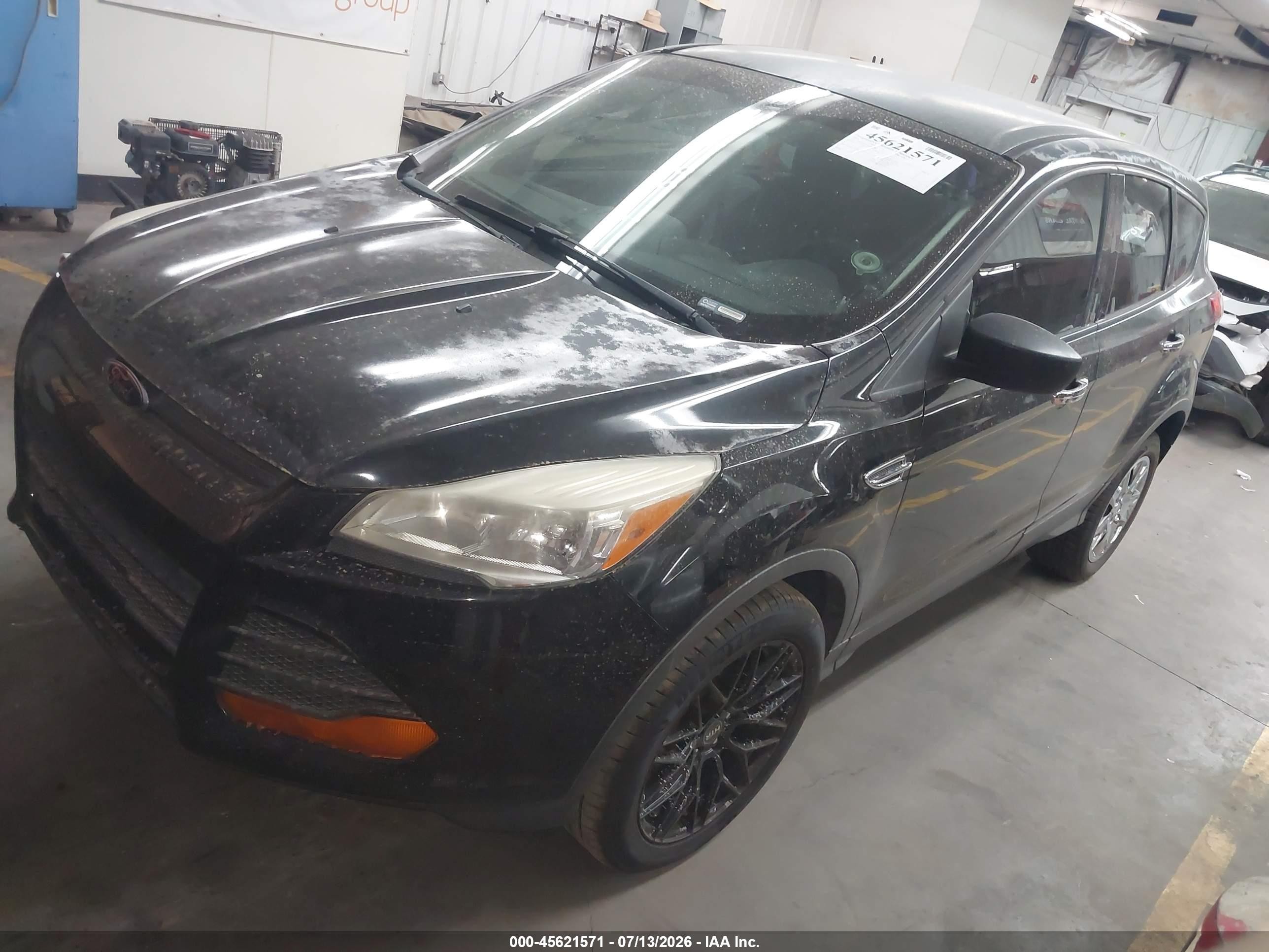 2014 Ford Escape S Black vin: 1FMCU0F77EUB72785
