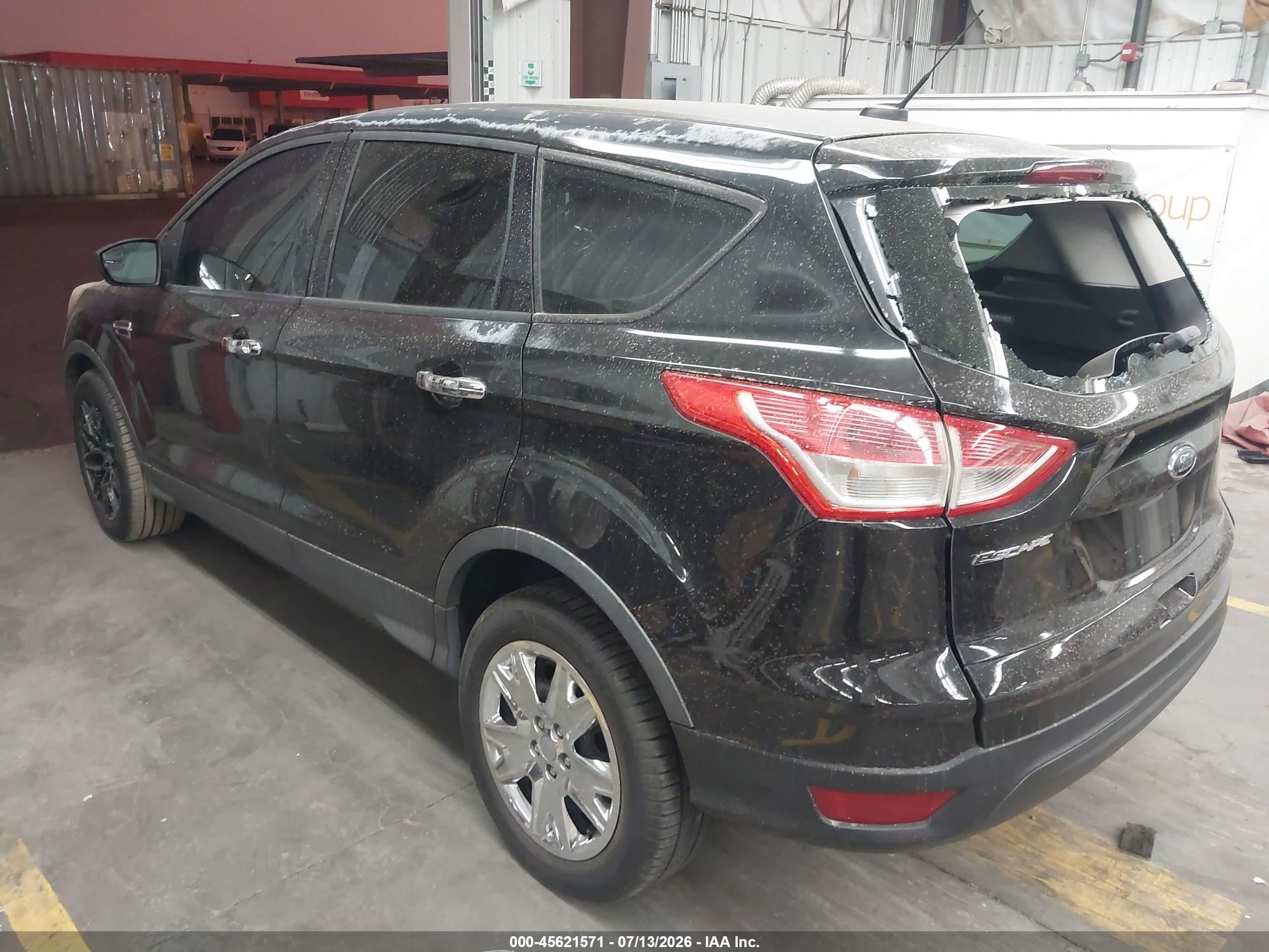 2014 Ford Escape S Black vin: 1FMCU0F77EUB72785