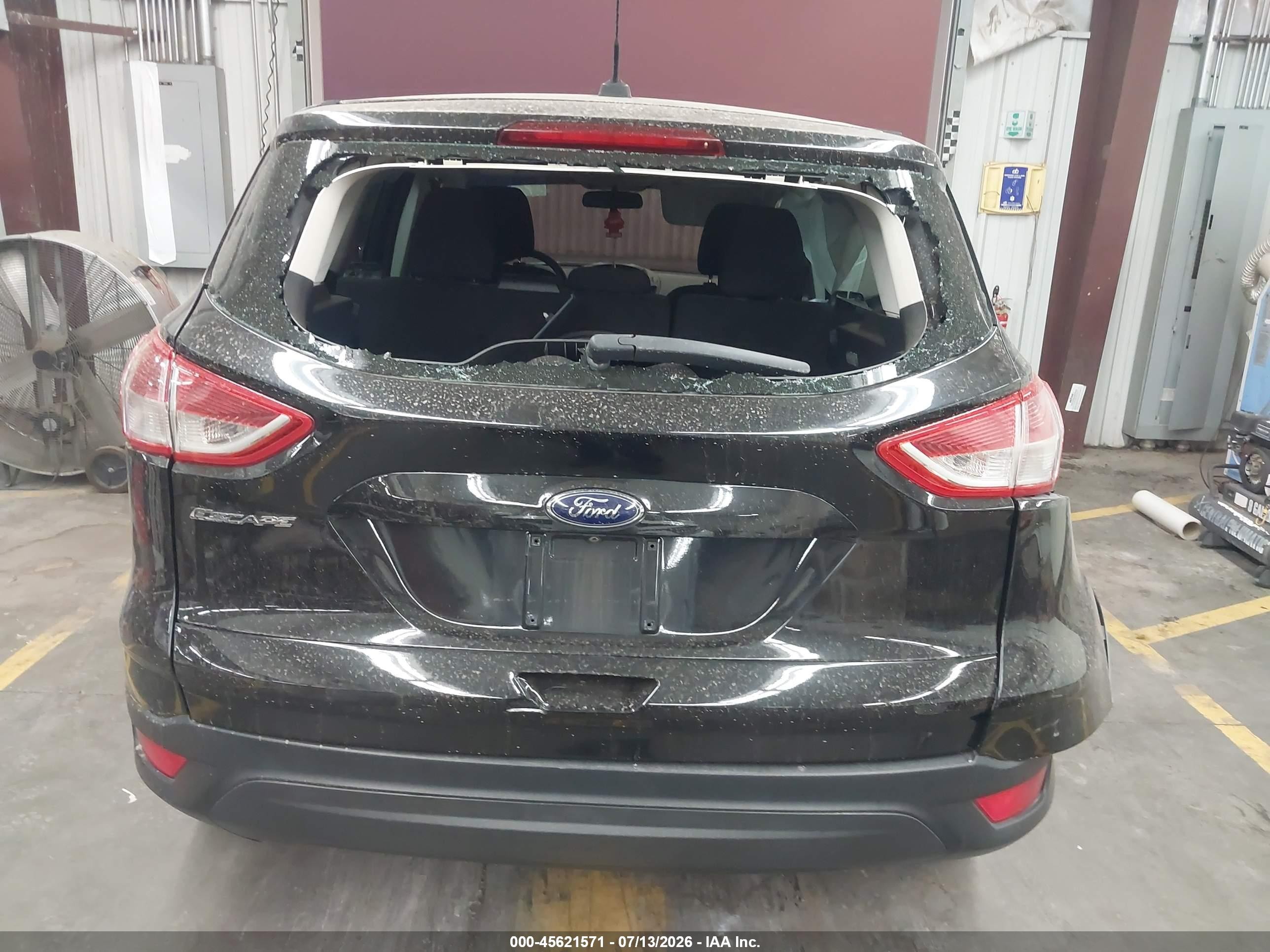 2014 Ford Escape S Black vin: 1FMCU0F77EUB72785